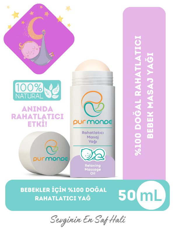 Bebekler İçin Rahatlatıcı Masaj Yağı Roll-on 50 ML