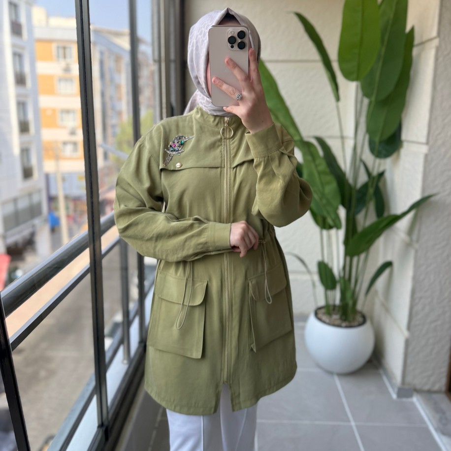 Kuş Detaylı Kap