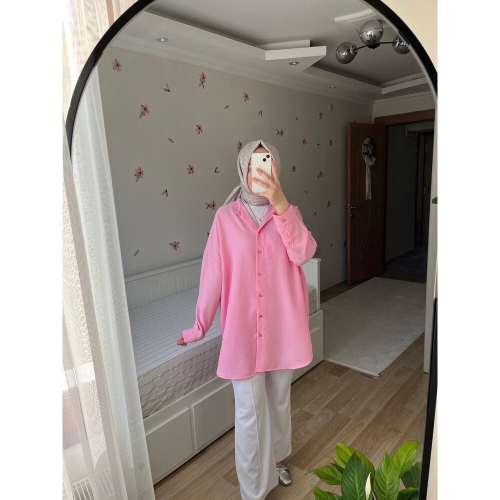 Soft Touch Pembe Gömlek