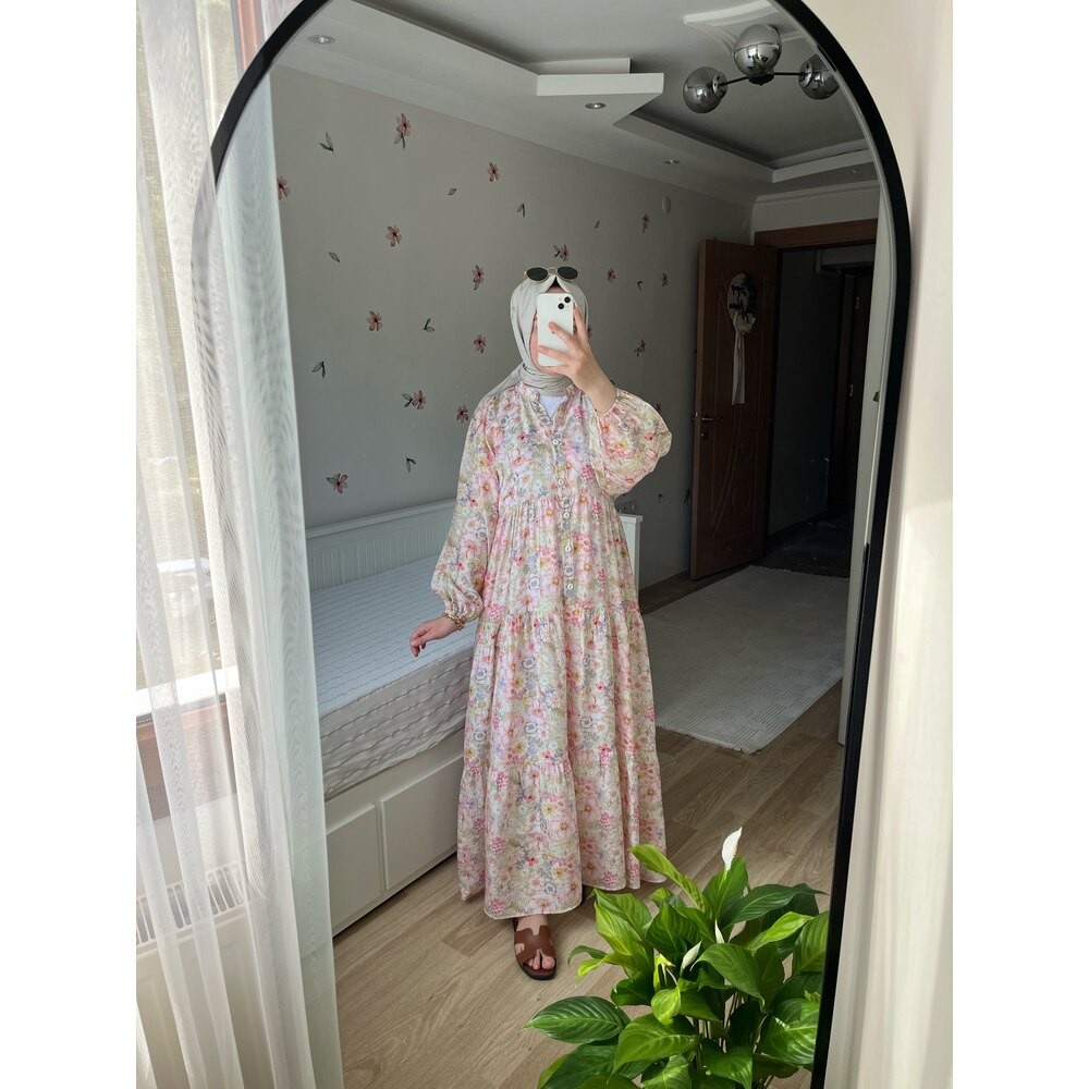 Firuze Pembe Elbise