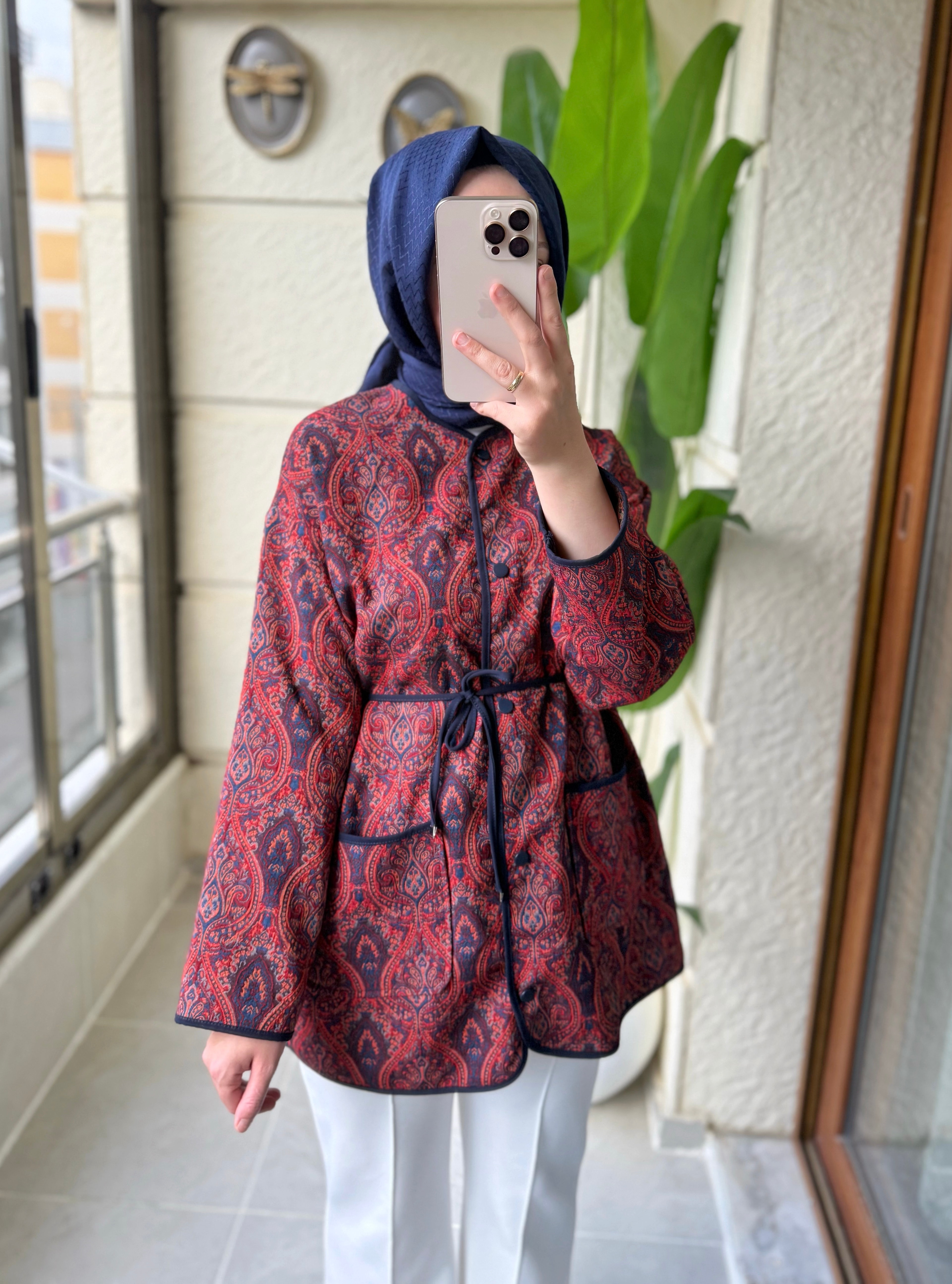 Parla Etnik Desen Kırmızı