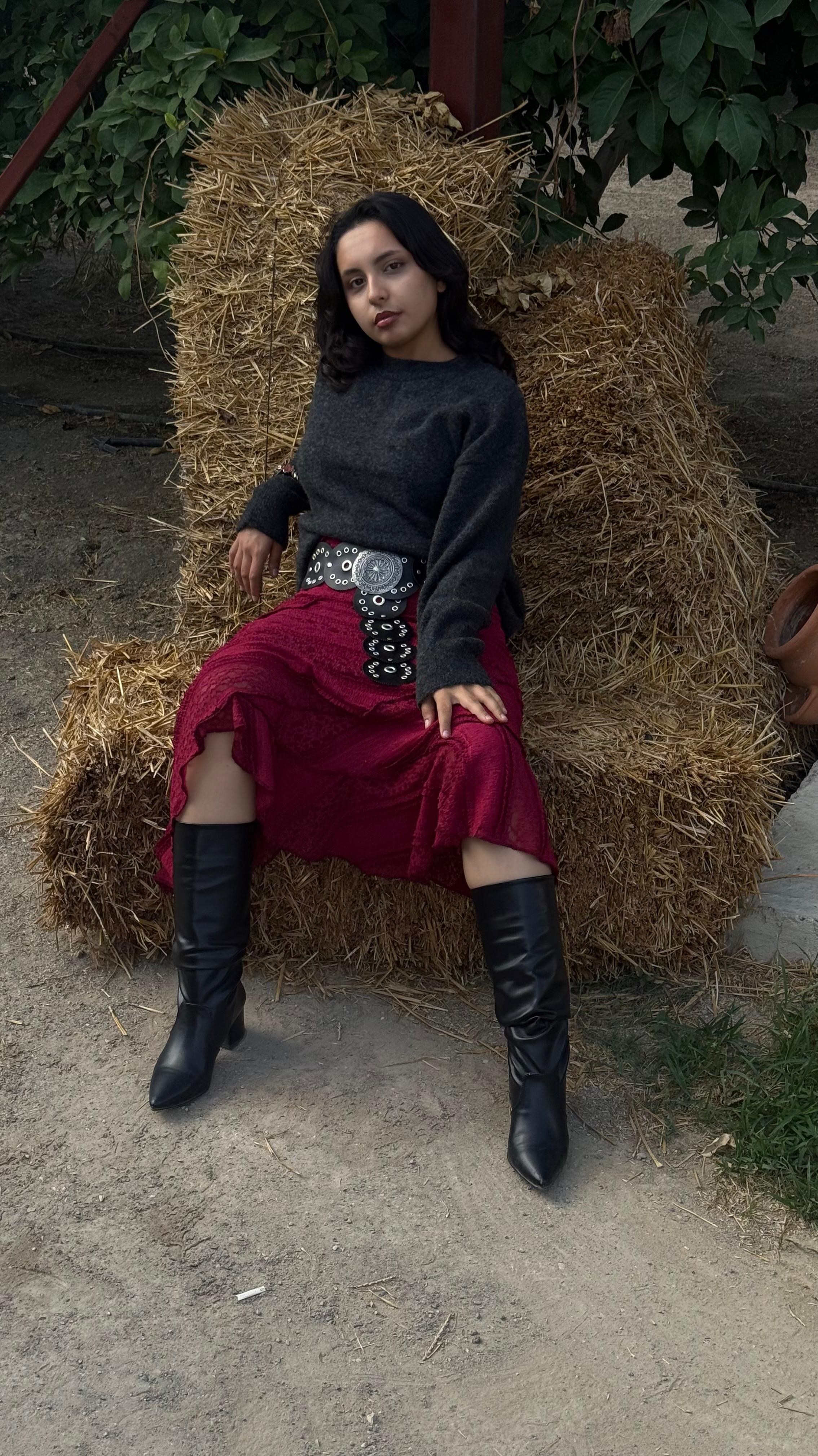 Siyah Oversize Kazak 