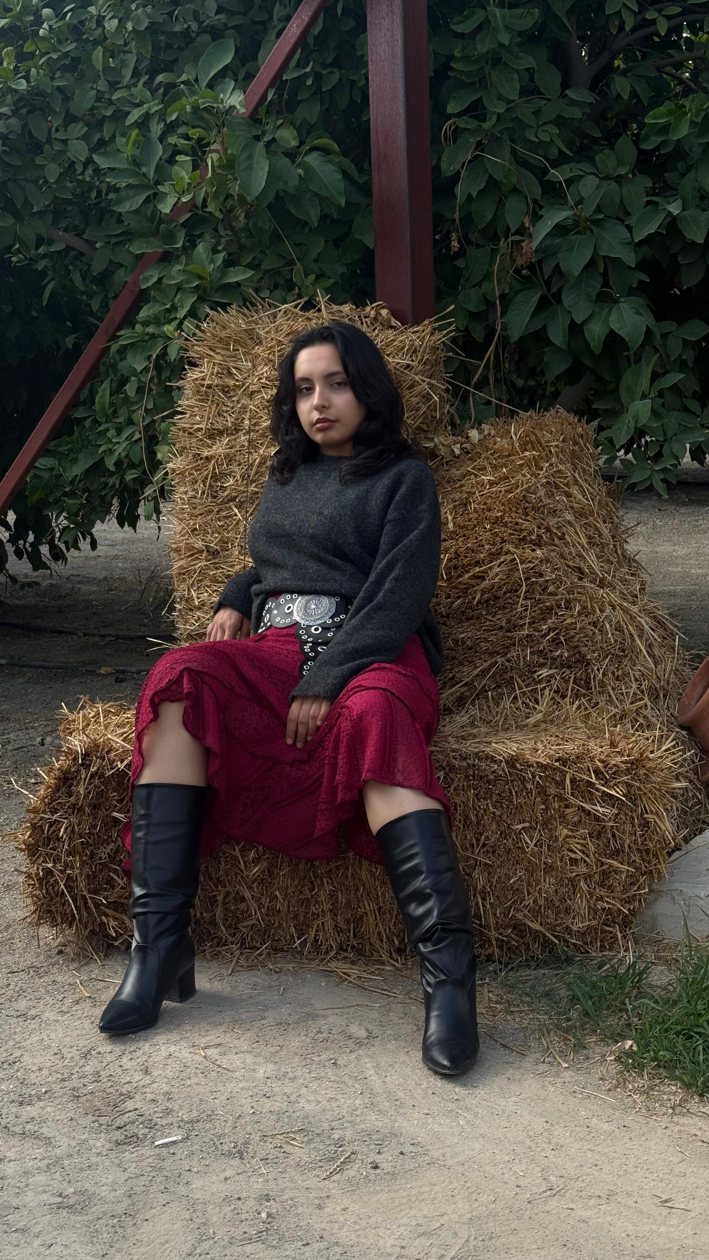 Siyah Oversize Kazak 