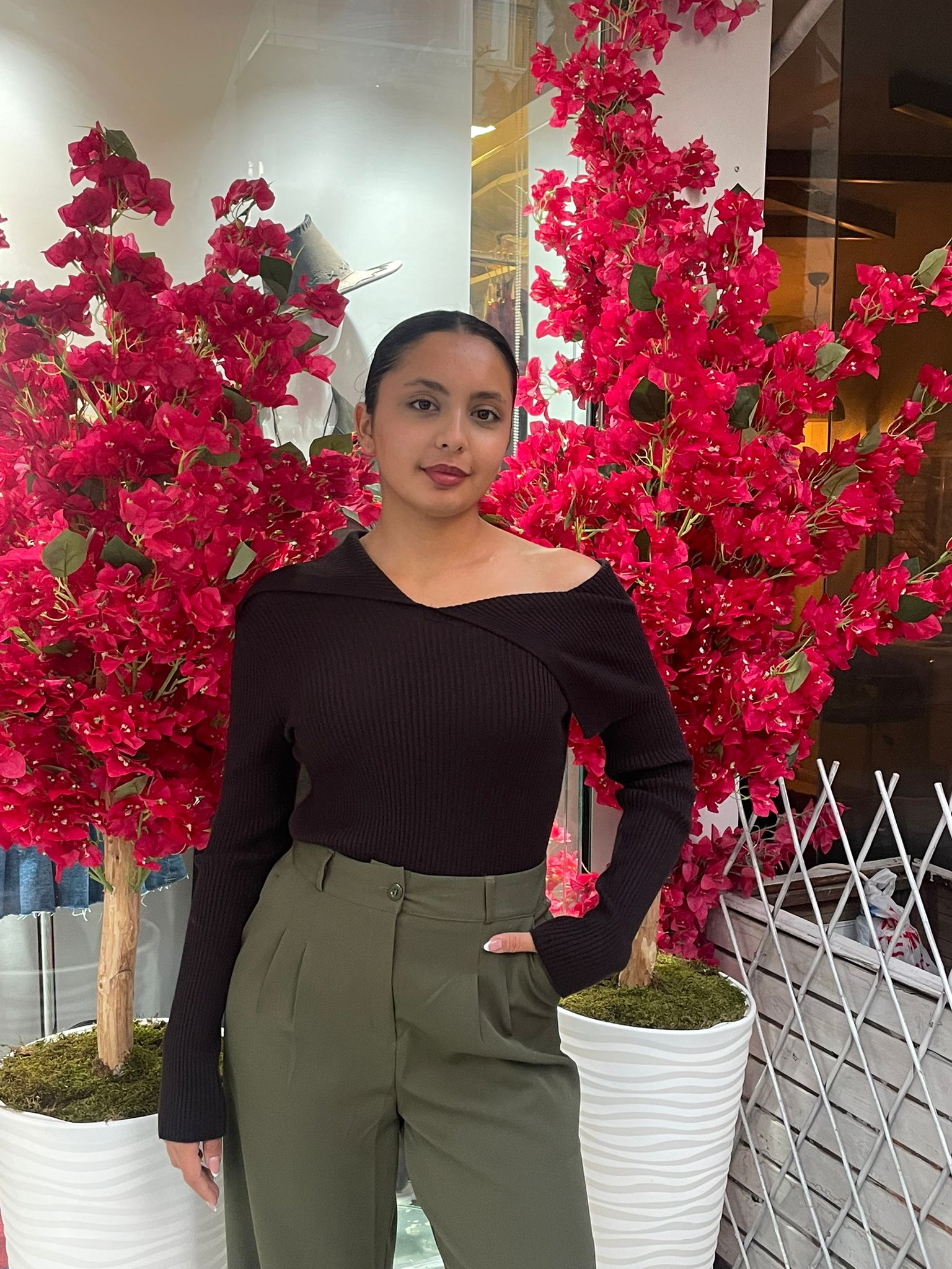 Dilvin Kahverengi Tek Omuz Düşük Body