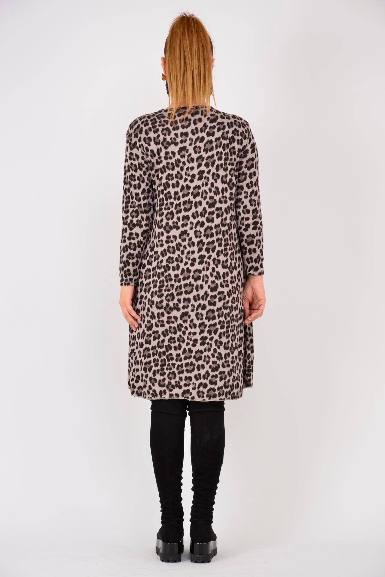 LEOPAR DESEN ELBİSE
