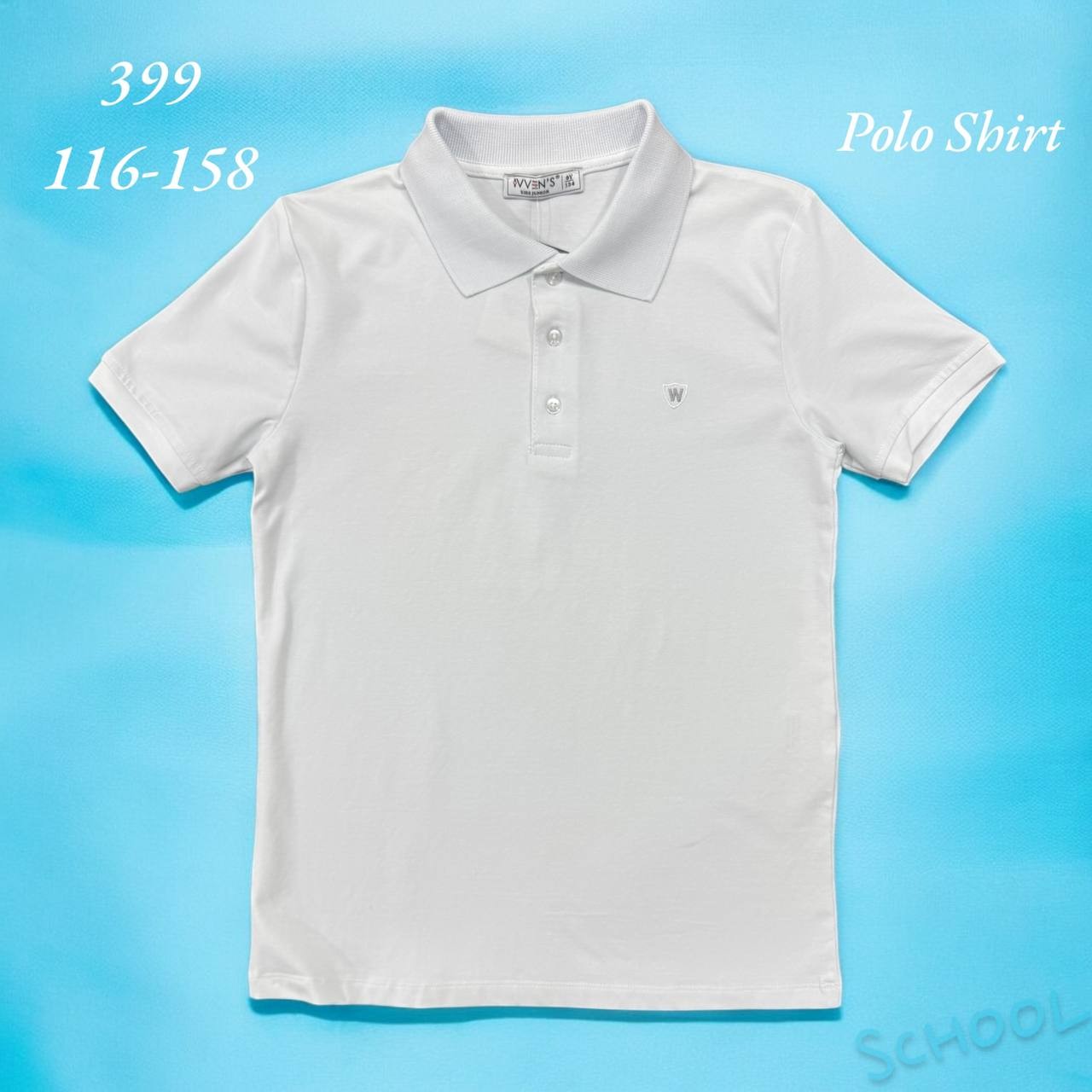 İVVEN'S KIDS KISA KOL POLO YAKA OKULLUK T-SHIRT 399