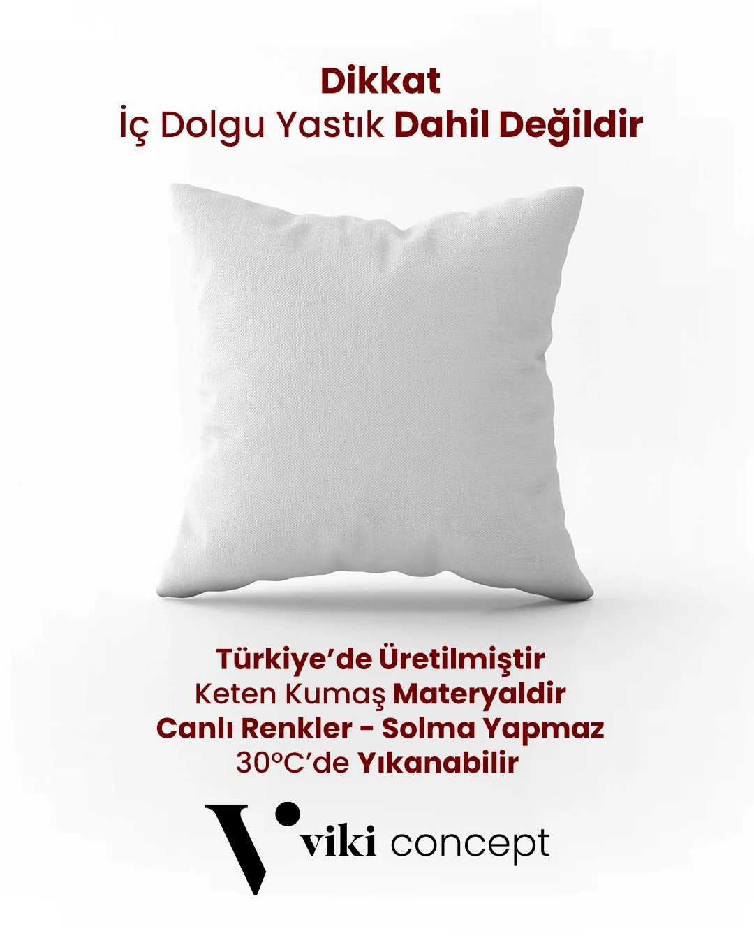 Soyut Tropikal Yaprak Kırlent Kılıfı 45x45 cm