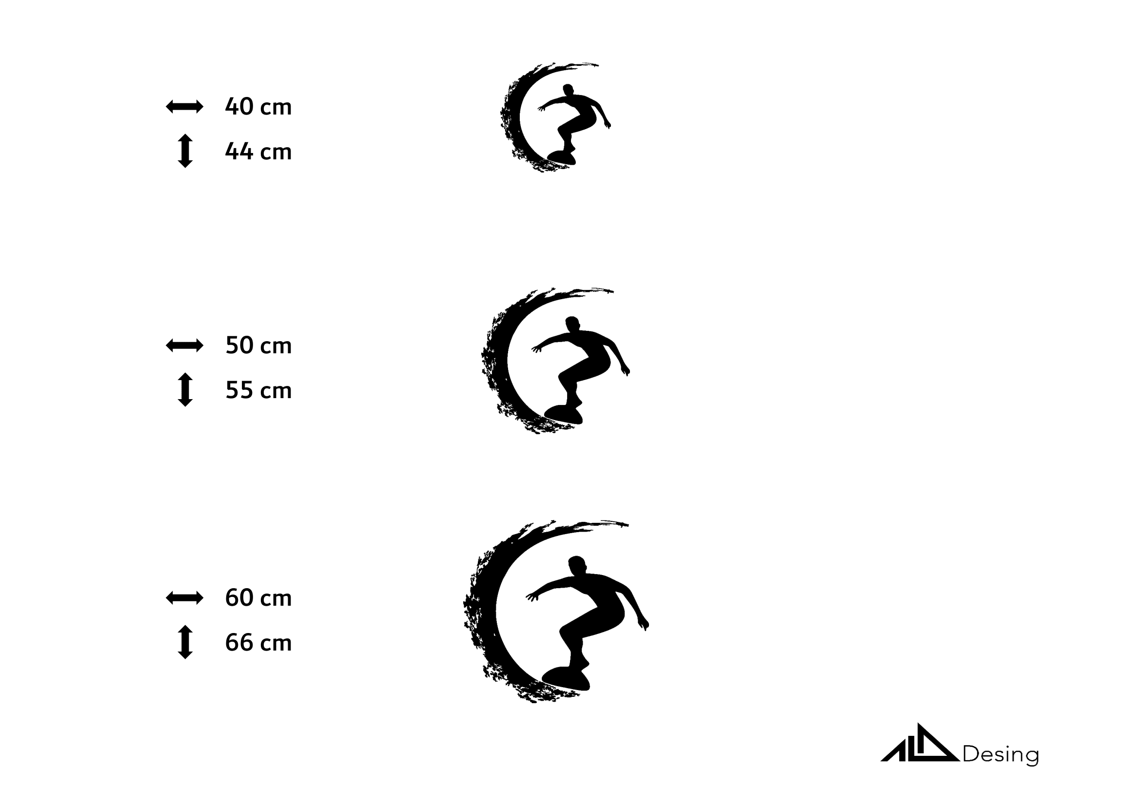 Sörf Yapan Erkek Temalı Ahşap Duvar Tablosu