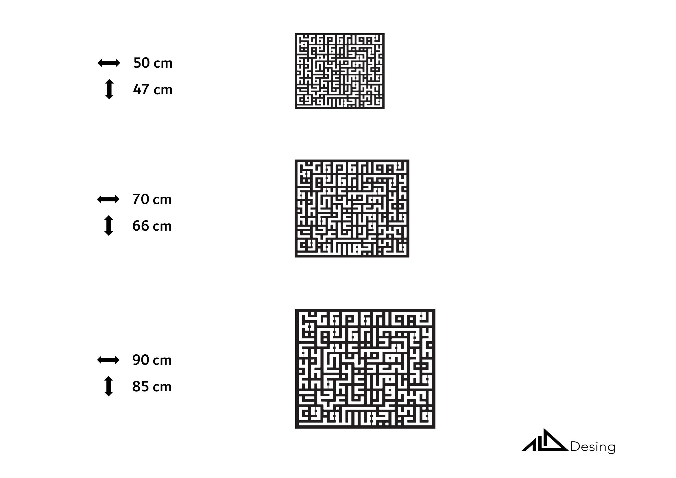 Kufi Kafirun Suresi Ahşap Duvar Tablosu