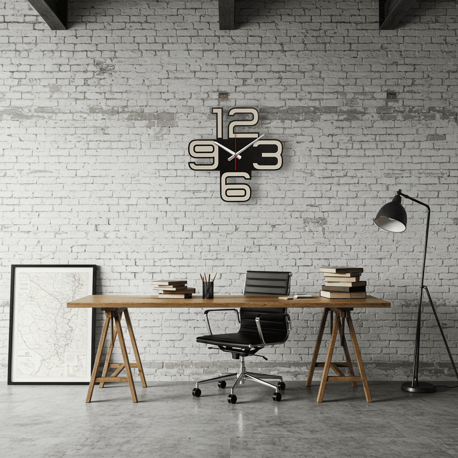 Urban Code Ahşap Duvar Saati