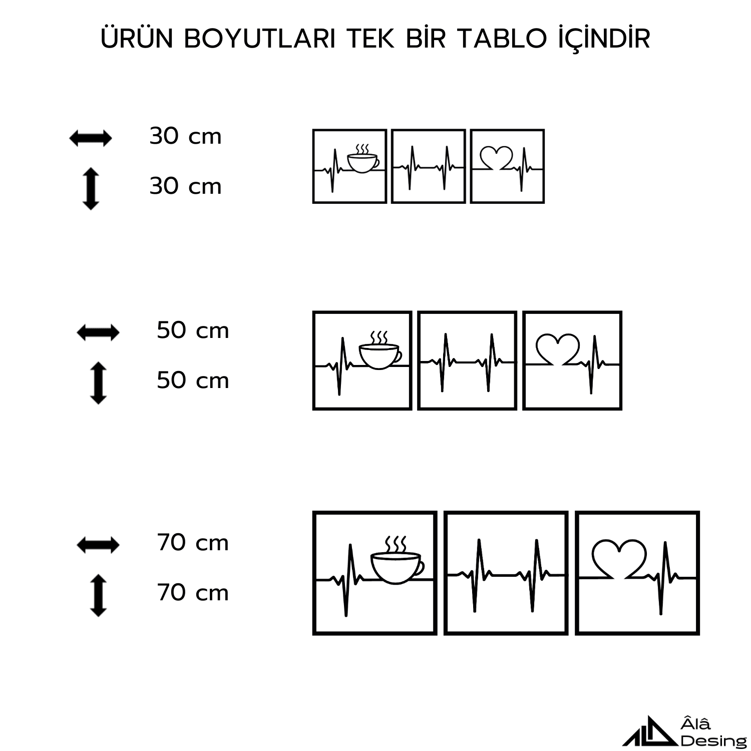 Nabız Temalı Ahşap Duvar Tablosu