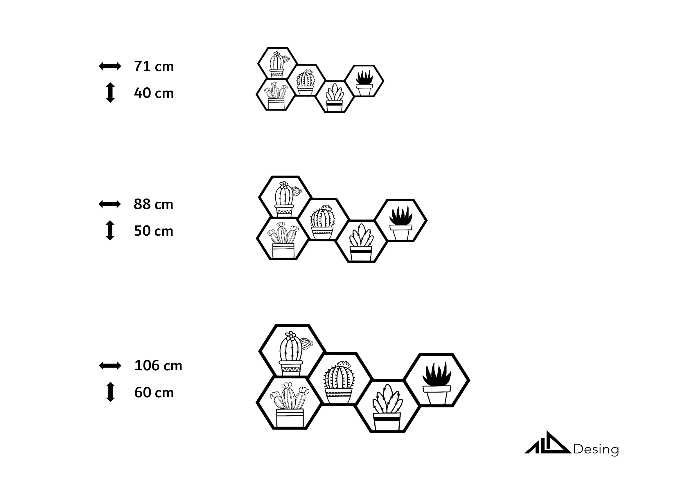 HexaArt Çiçek Bahçesi Temalı Ahşap Duvar Tablosu