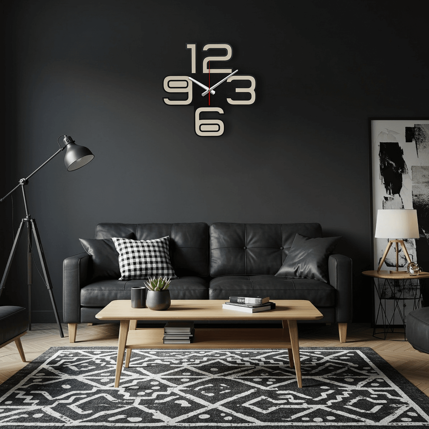 Urban Code Ahşap Duvar Saati