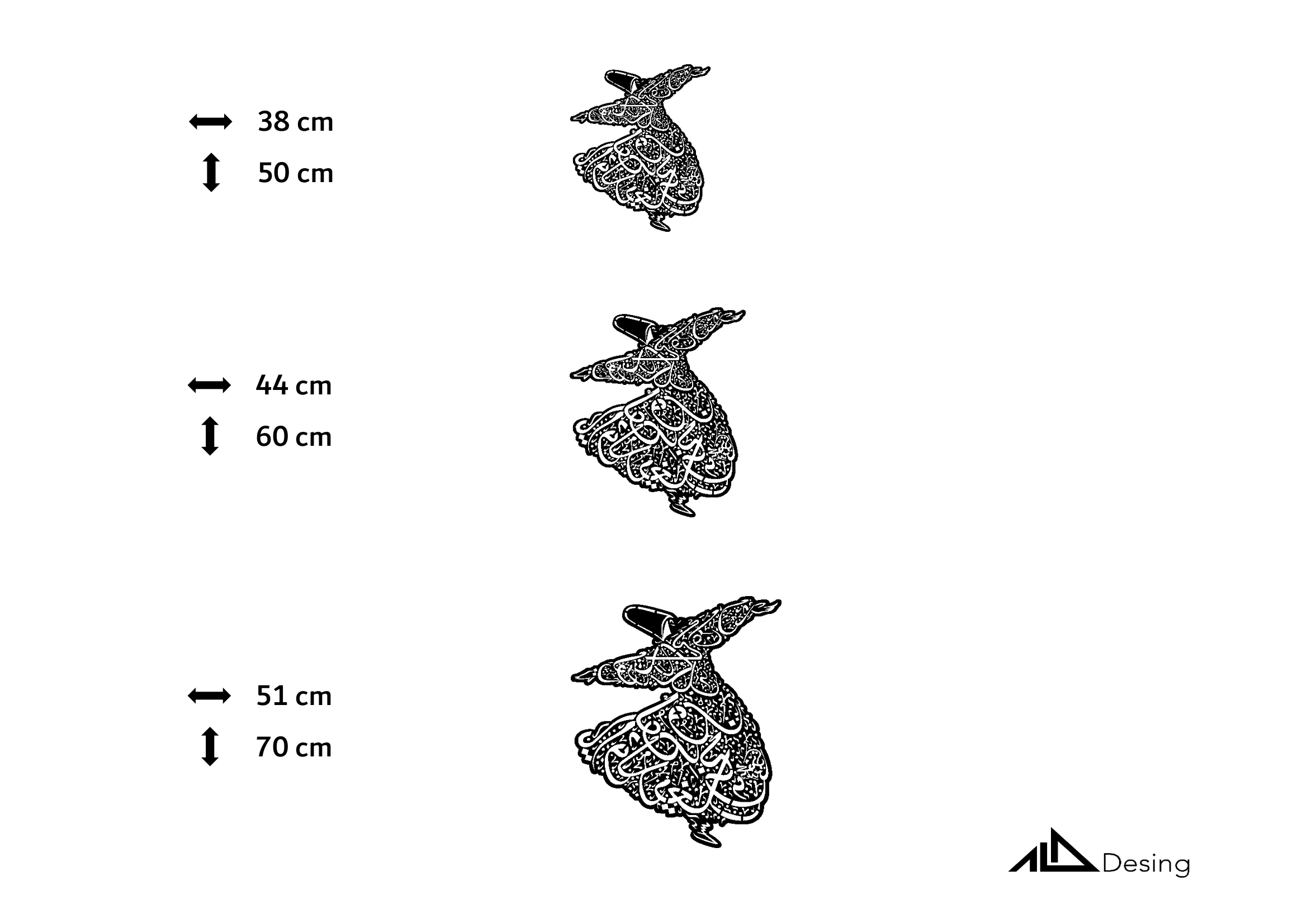 Semazen Temalı Ahşap Duvar Tablosu