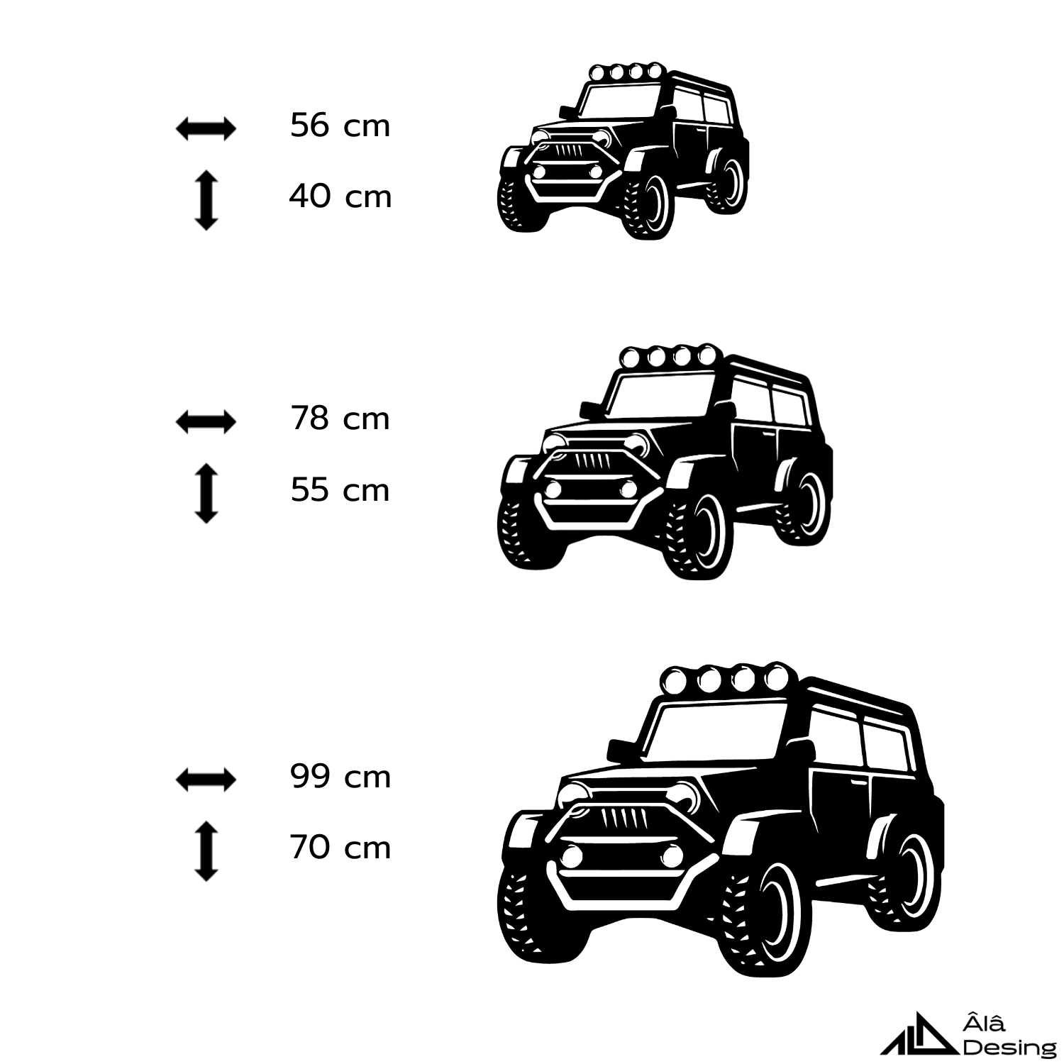 4x4 Efsanesi Temalı Ahşap Duvar Tablosu