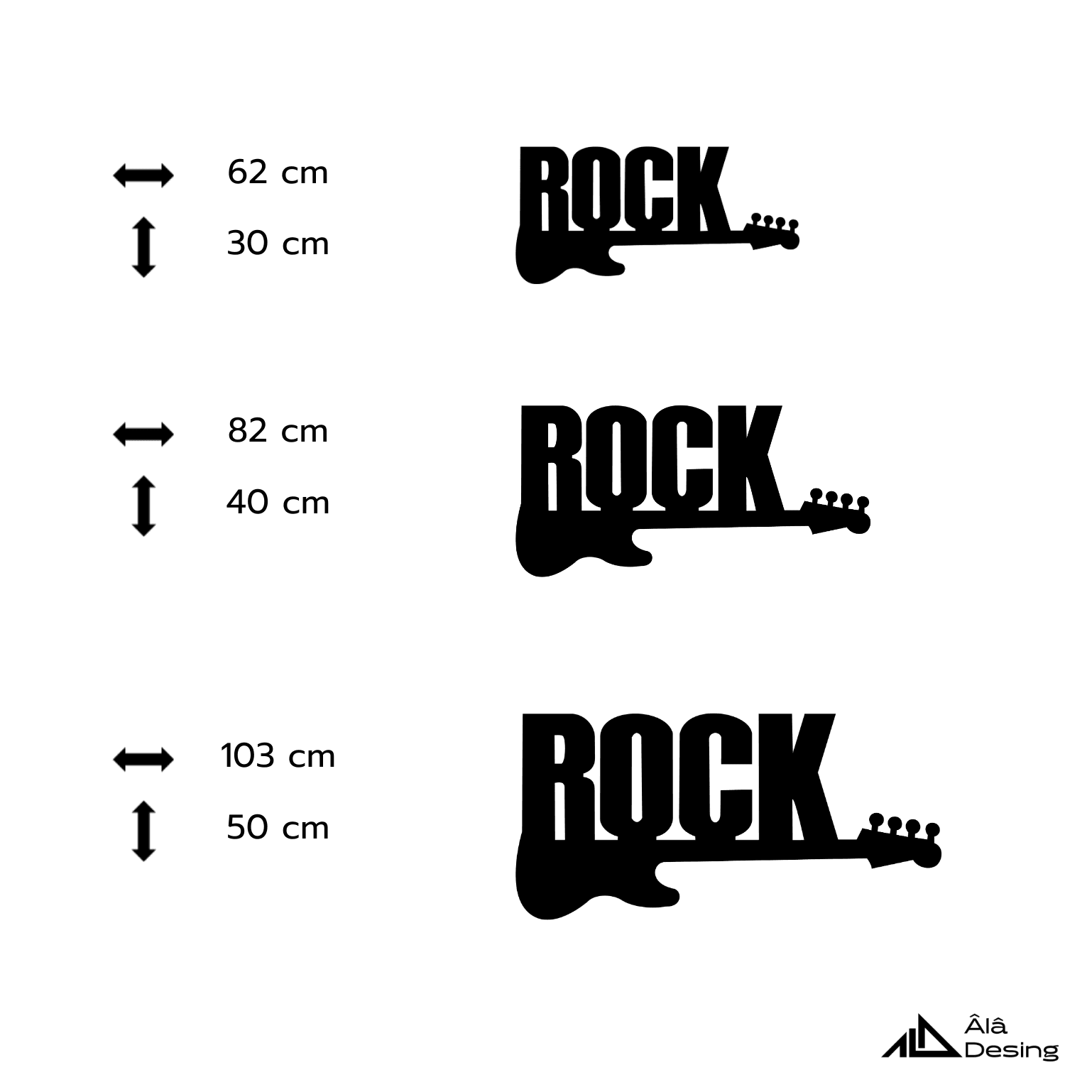 Rock'n Roll Temalı Ahşap Duvar Tablosu