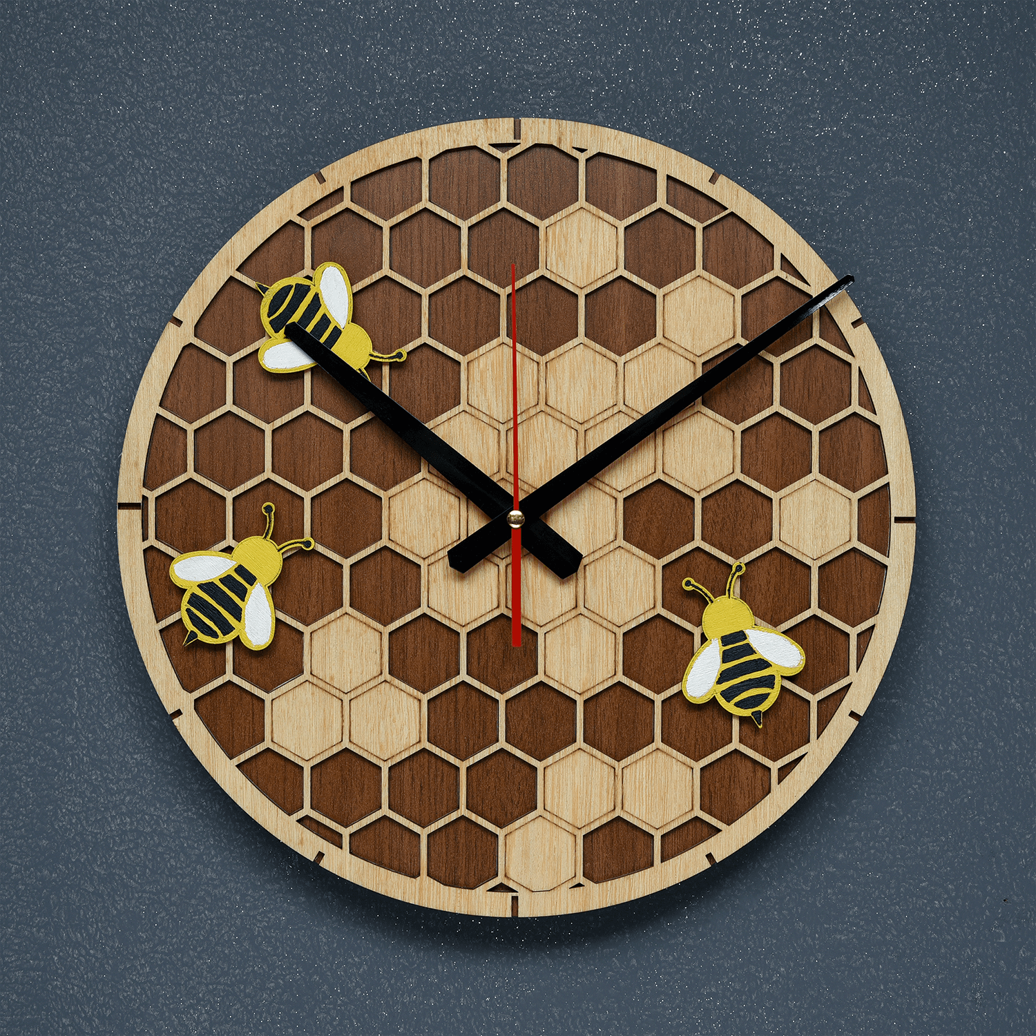 Honey Rhythm Ahşap Duvar Saati