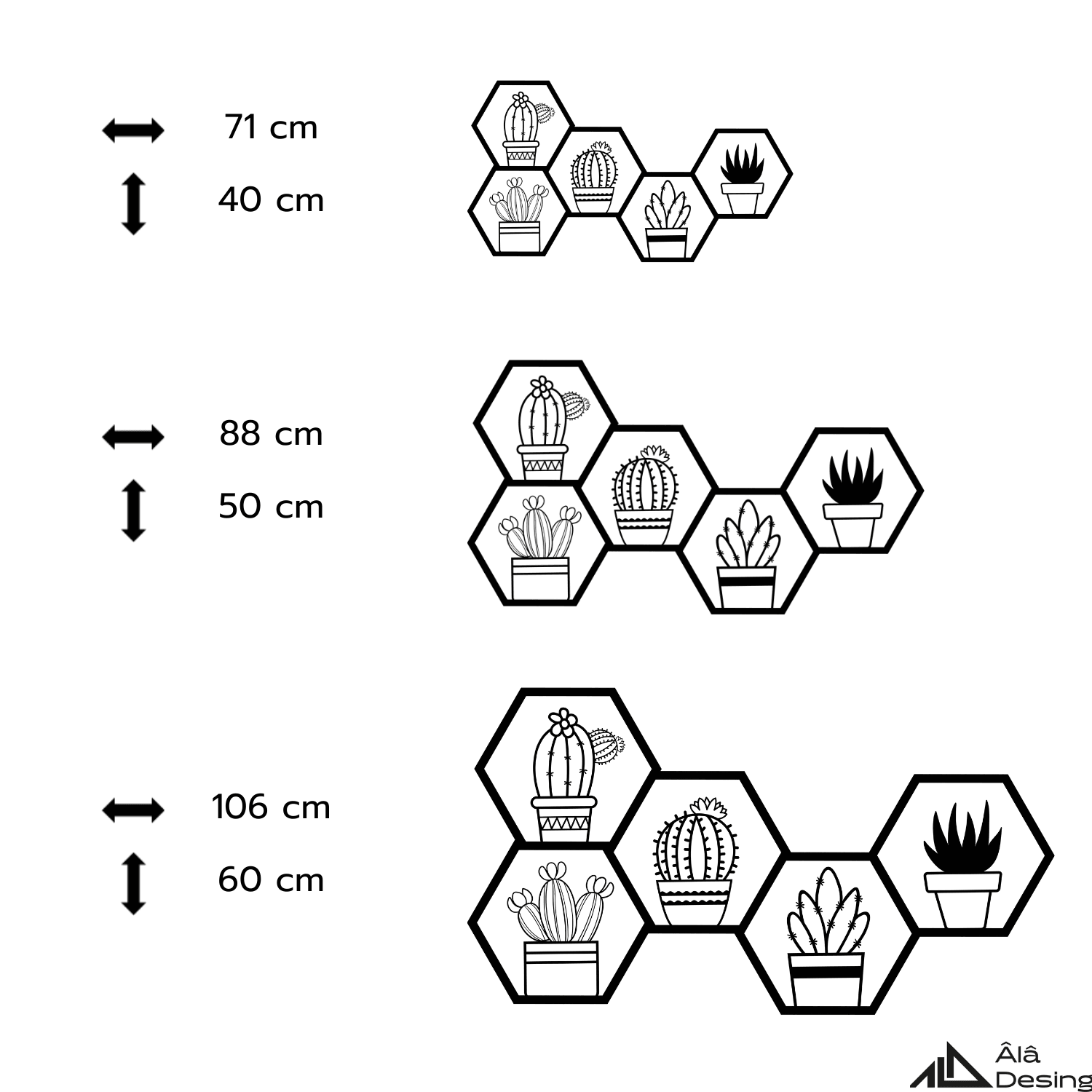 HexaArt Çiçek Bahçesi Temalı Ahşap Duvar Tablosu