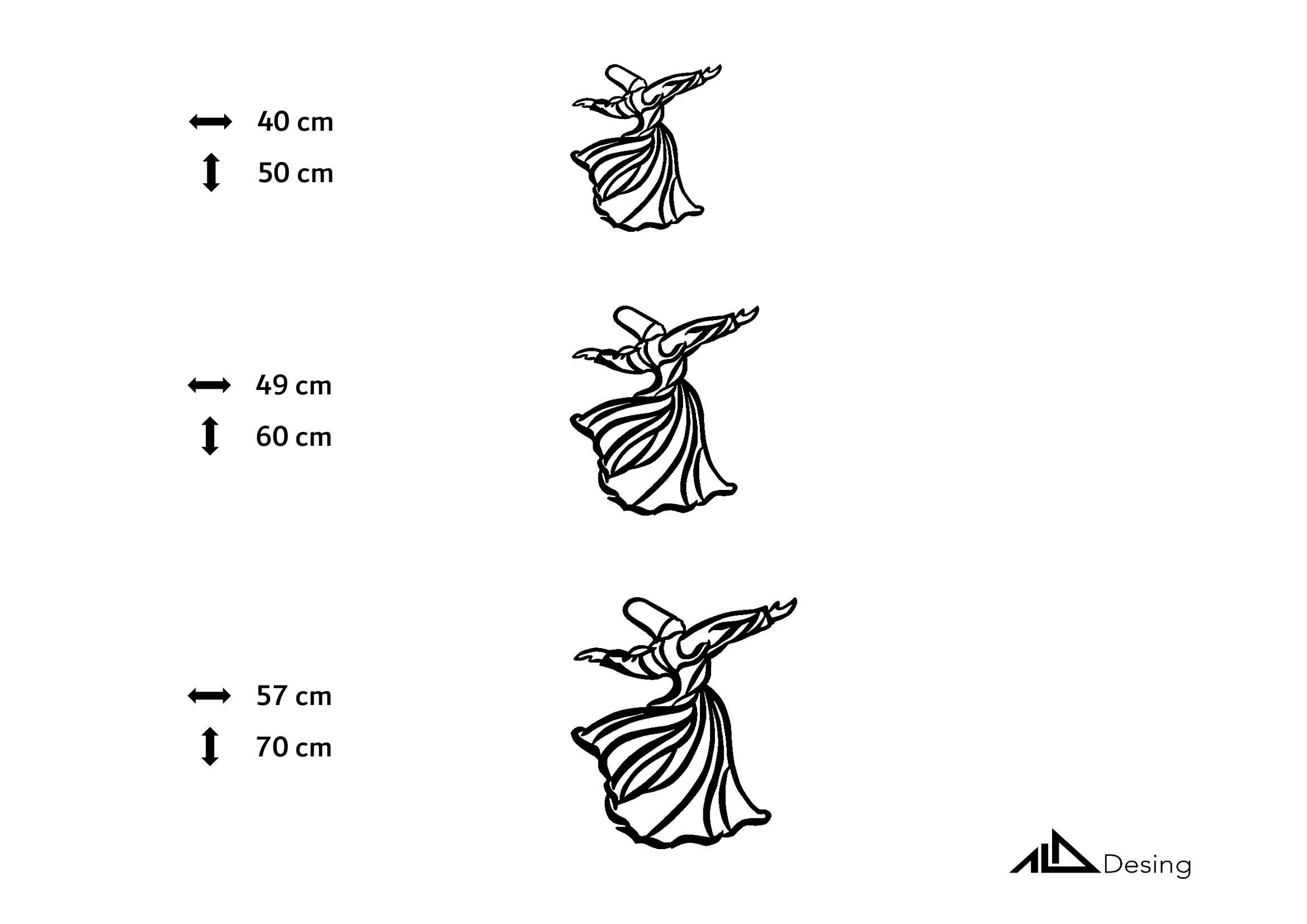 Semazen Temalı Ahşap Duvar Tablosu