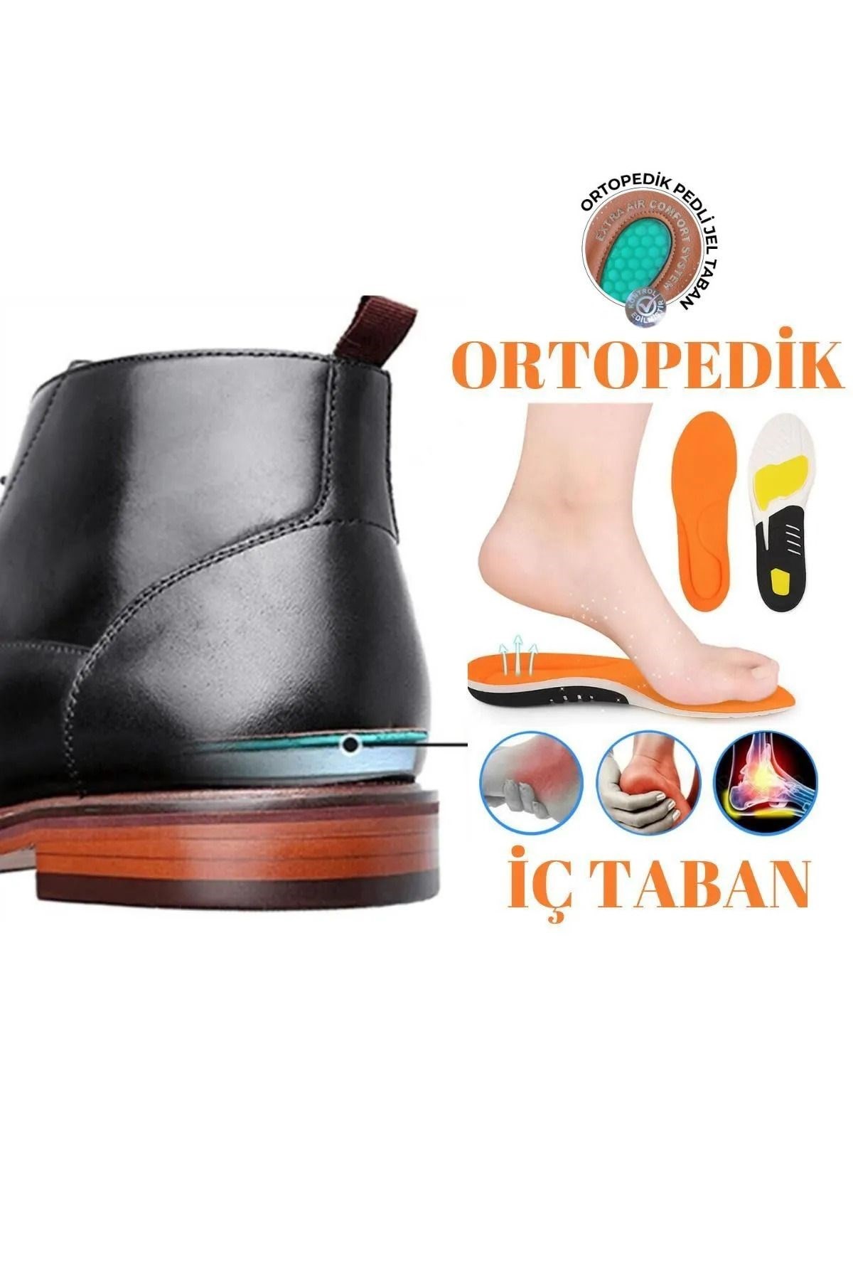 Roger Kahverengi Cilt Garantili Erkek Günlük Klasik Casual Rahat Ortopedik Ayakkabı ROGER-9168