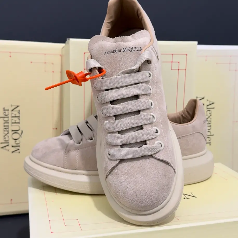 Alexander McQueen Suede Beige Ayakkabı