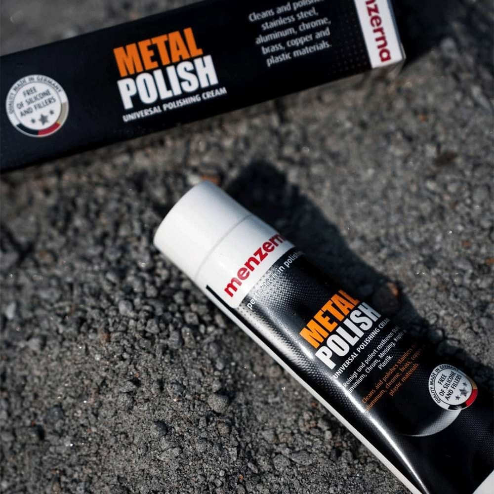 MENZERNA Metal Polish Metal Krom, Çelik Parlatıcı - 125 Gr