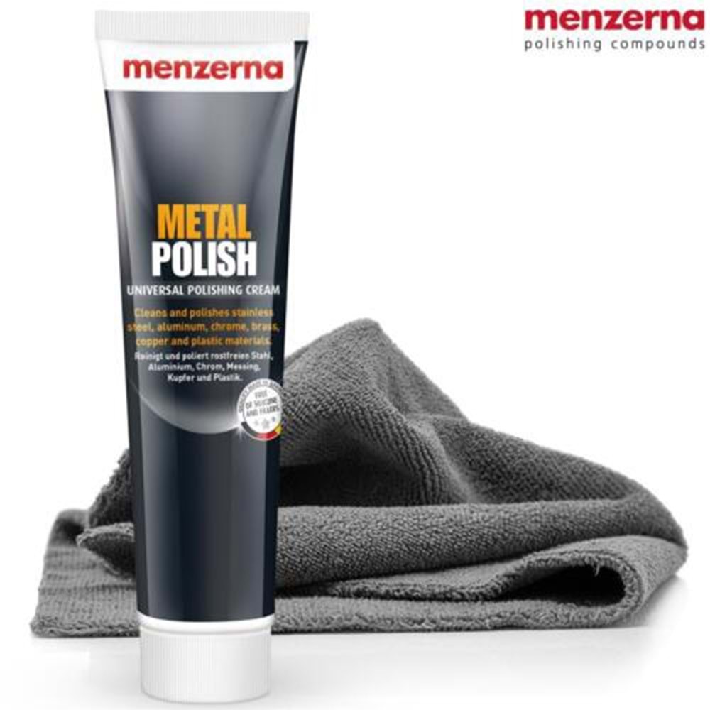 MENZERNA Metal Polish Metal Krom, Çelik Parlatıcı - 125 Gr