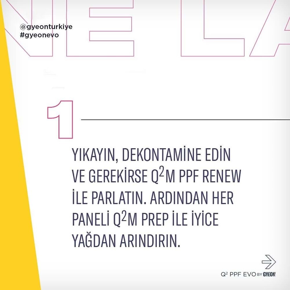 GYEON Q² PPF Folyolara Özel Seramik Kaplama - 50 Ml