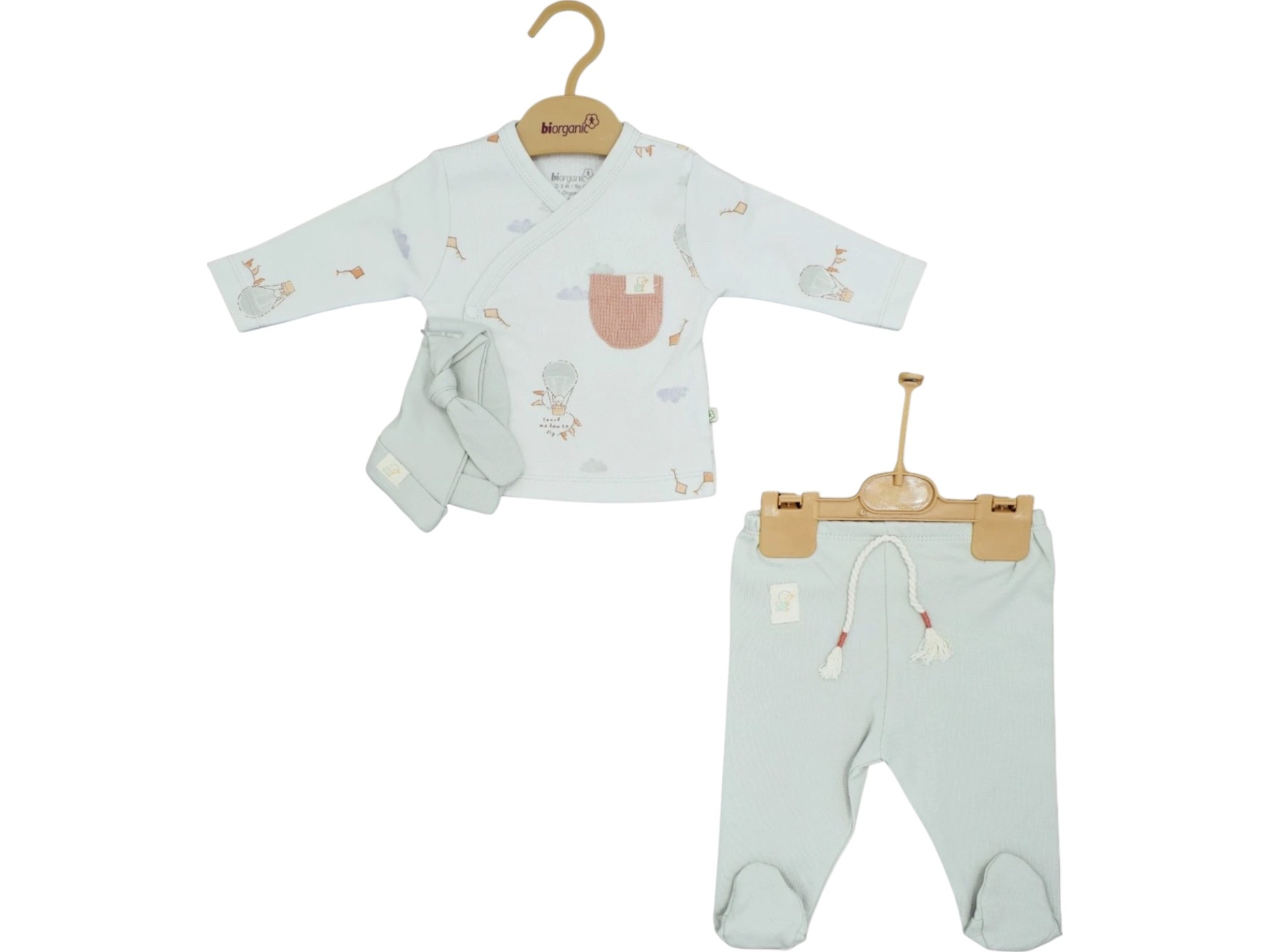 BİORGANİC TEACH ME BABY 3'LÜ BEBEK TAKIMI