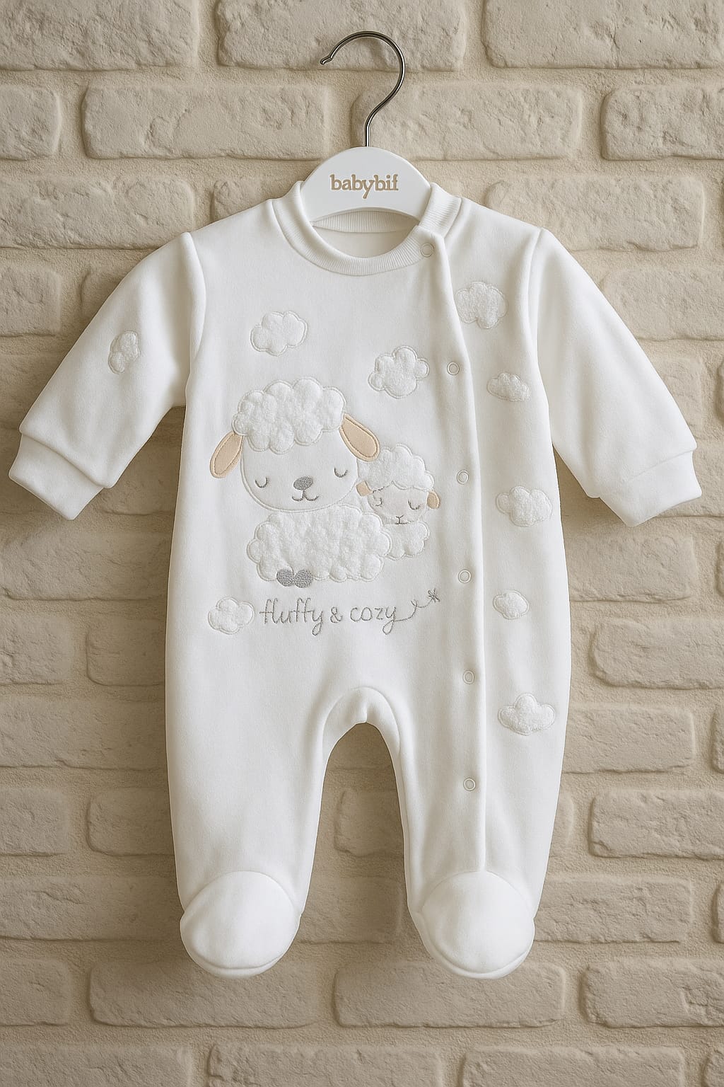 BABYBAL KUZU KARDEŞLER BEYAZ TULUM