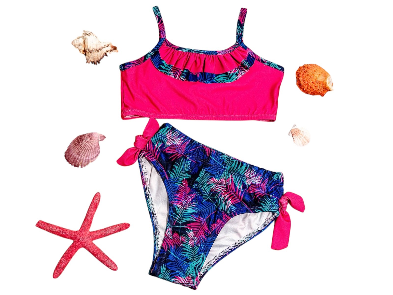 Fırfırlı Kız Mayo Bikini Takım