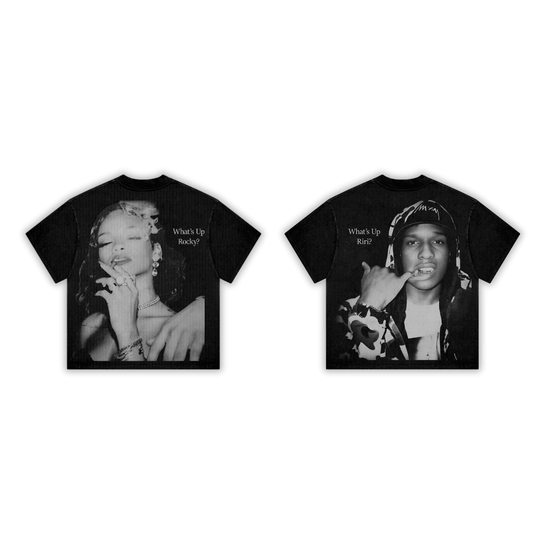 What's Up Rocky? - What's Up Riri? Couple T-shirt (2 Adet)