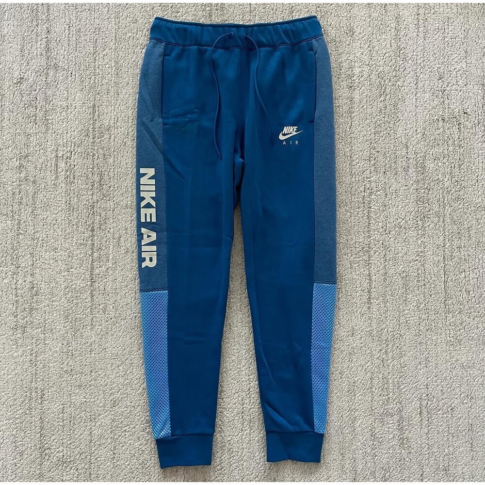 Nike Sportswear Air Brushed-Back Fleece Joggers 'Dark Marina Blue'