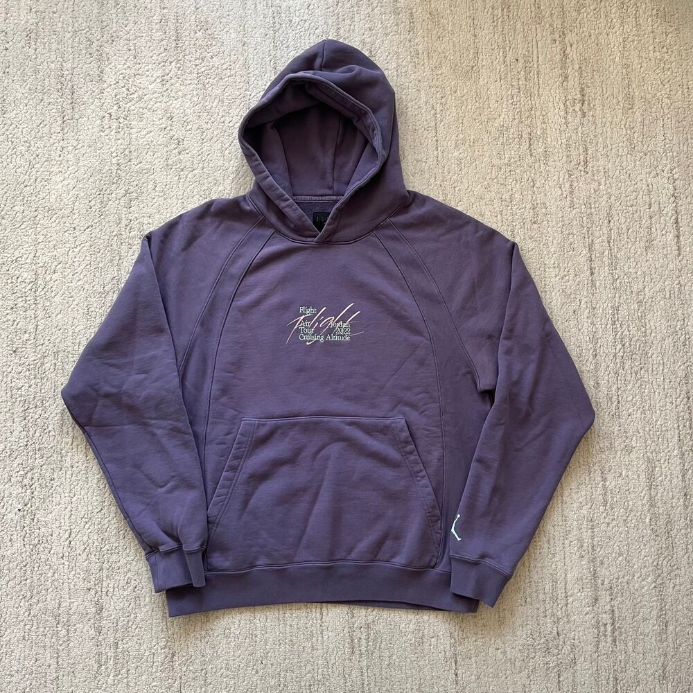 Jordan Essentials Flight Heritage Fleece Hoodie 'Canyon Purple'