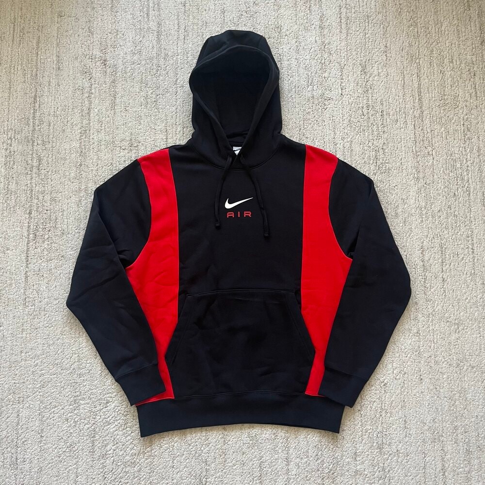 Nike Sportswear Swoosh Air Graphic Fleece Pullover Hoodie 'Black'