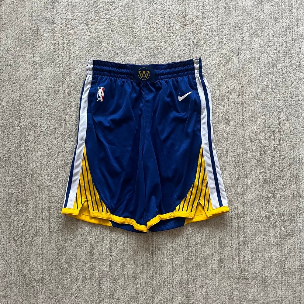 Nike Golden State Warriors Icon Edition Swingman NBA Shorts 'Rush Blue'