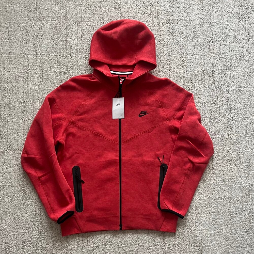 Nike Sportswear Tech Fleece Full-Zip Hoodie 'Light University Red'
