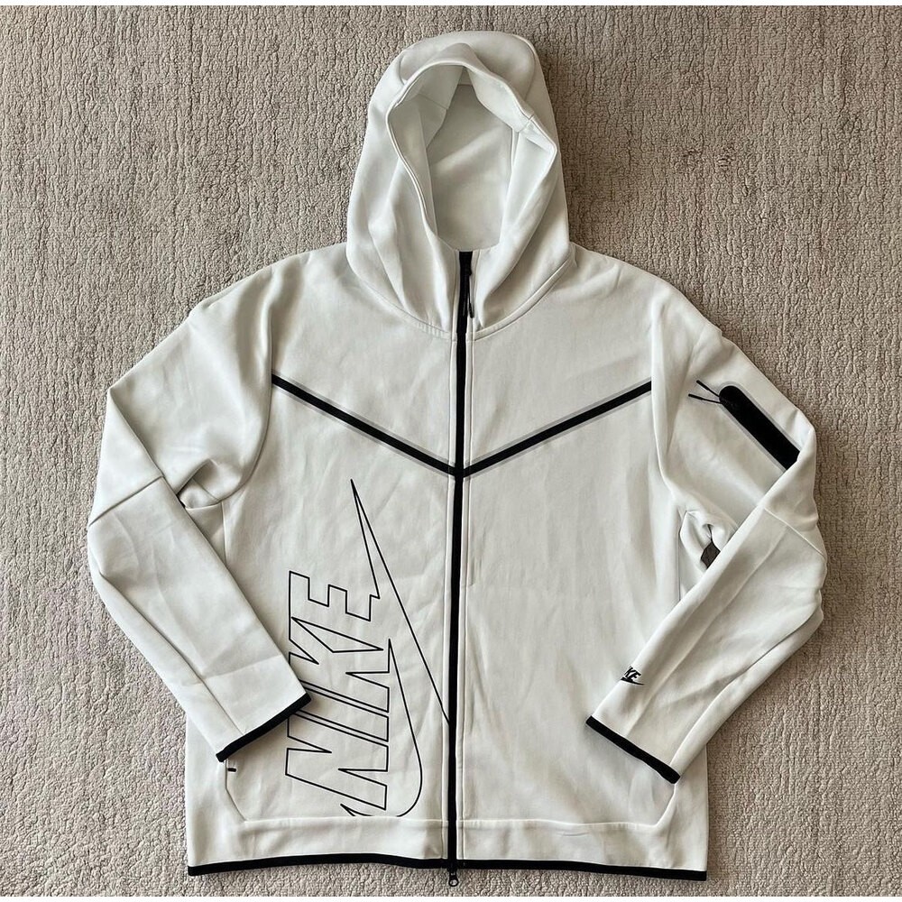 Nike Sportswear Tech Fleece ''Futura Swoosh'' Full-Zip Hoodie 'Summit White'