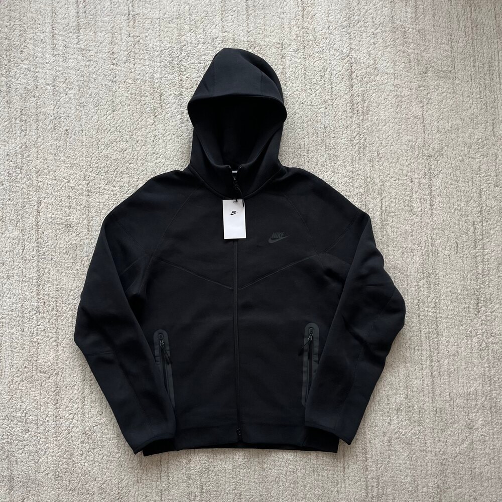 Nike Sportswear Tech Fleece Full-Zip Hoodie 'Black'