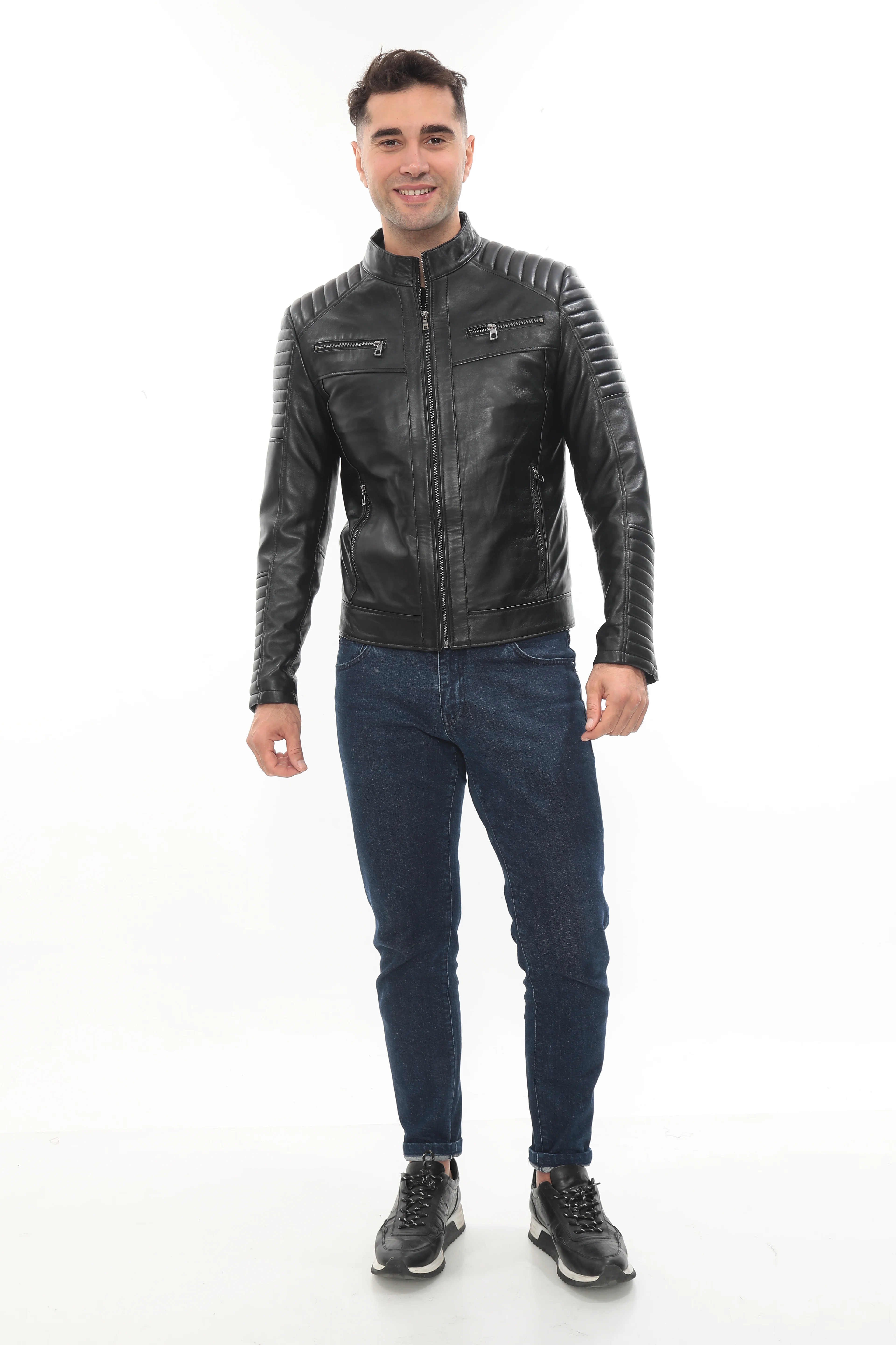 RV TYLOR ERKEK DERİ MONT main variant image