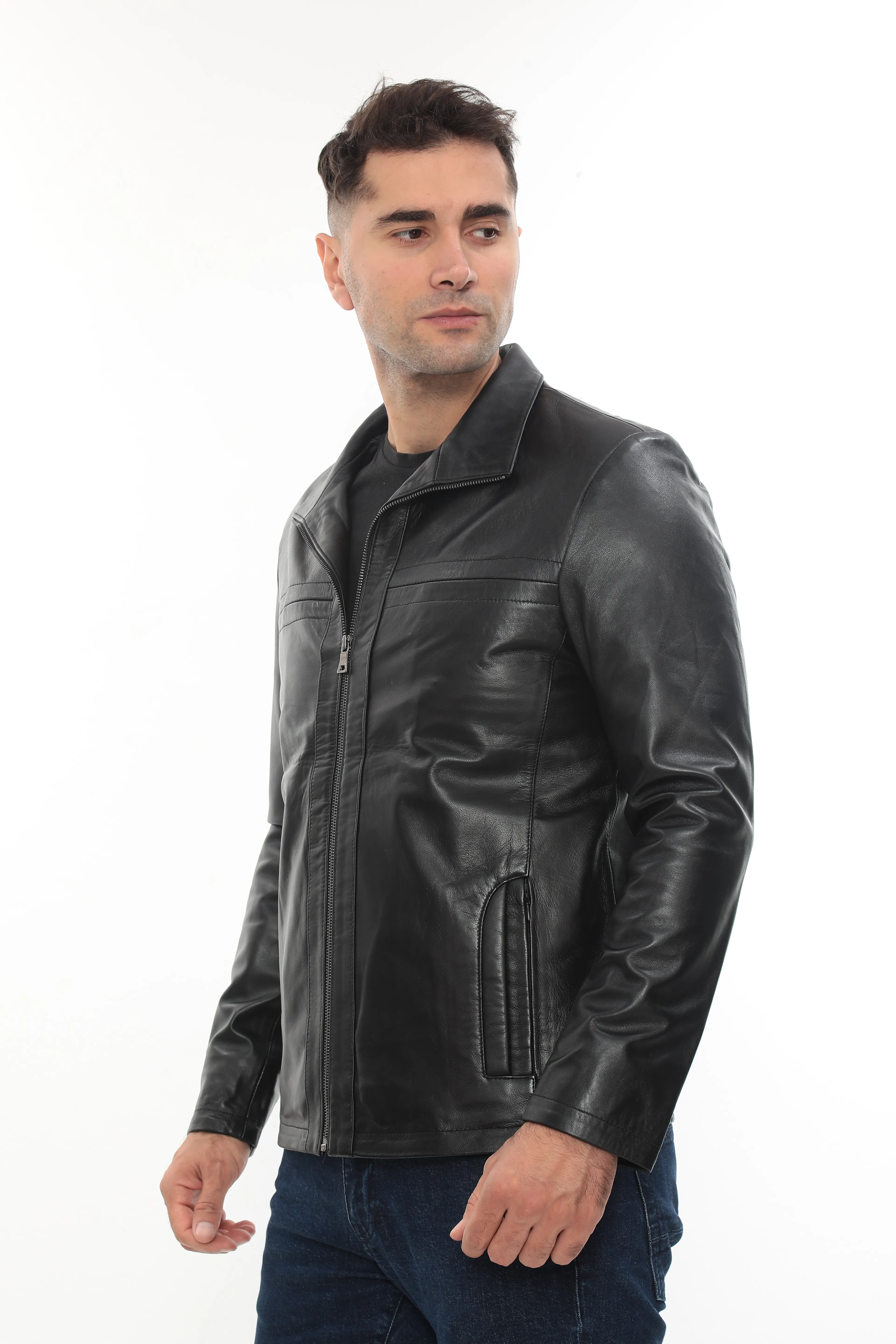 RV LEONARDO ERKEK DERİ CEKET