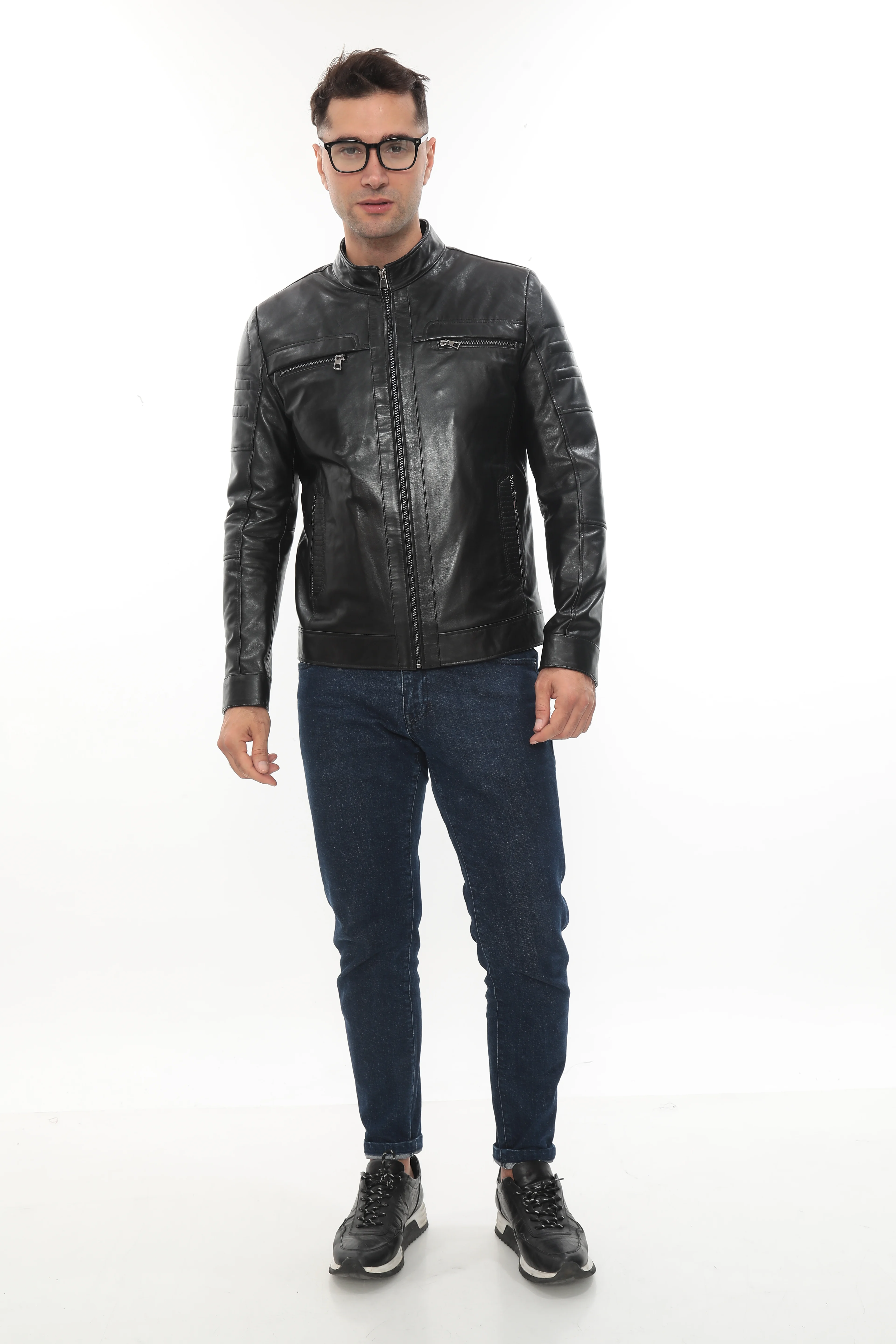 RV ROBERT ERKEK DERİ MONT main variant image