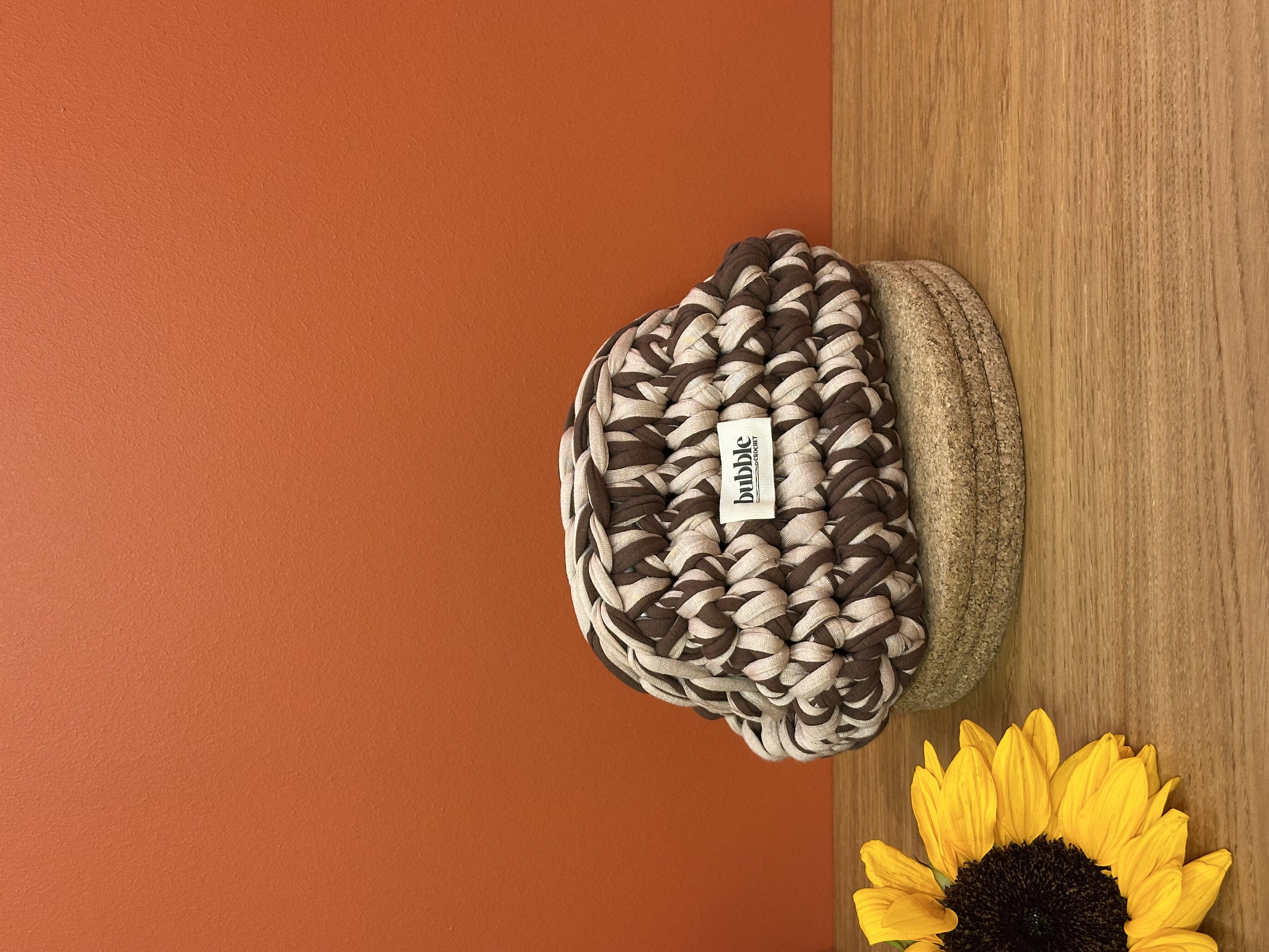 MINI Çift Renkli Makyaj Çantası/Clutch - Kahverengi-Bej