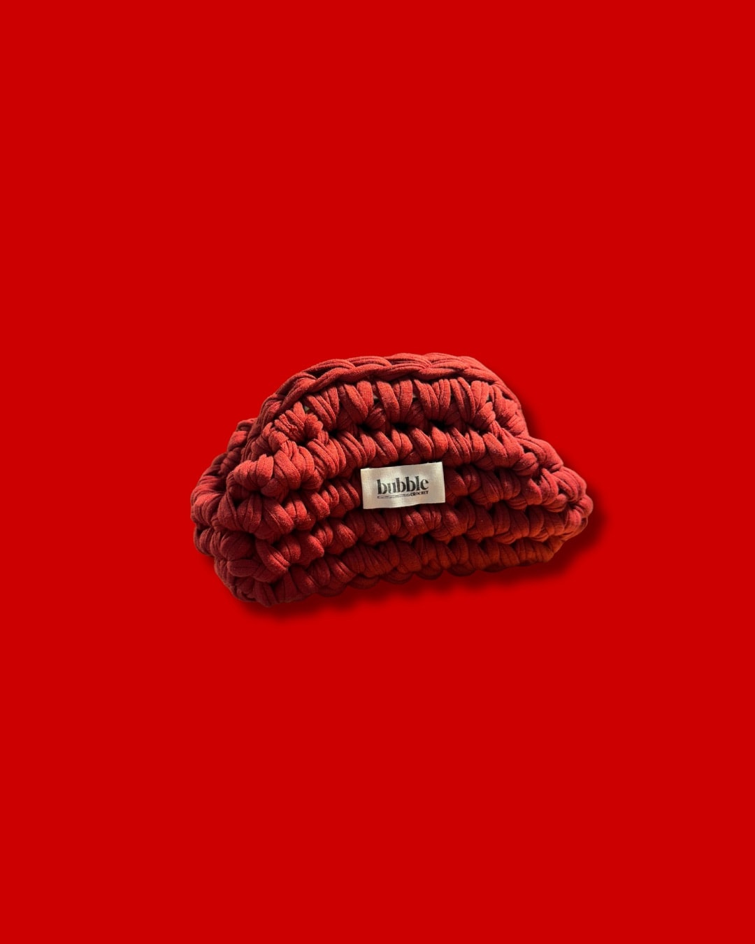 MINI Çift Renkli Makyaj Çantası/Clutch - Bordo