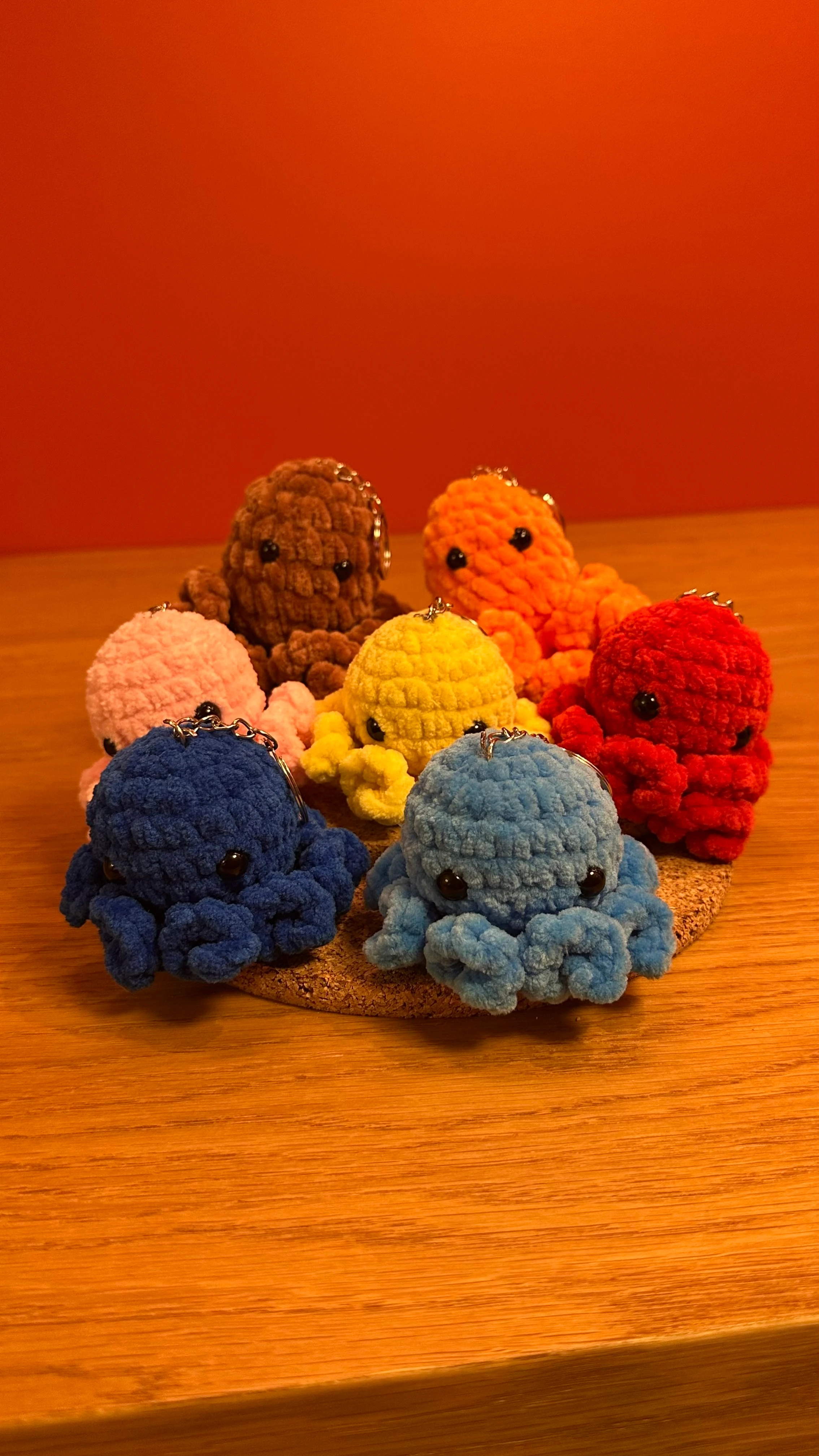 Ahtapot El Örgüsü Anahtarlık