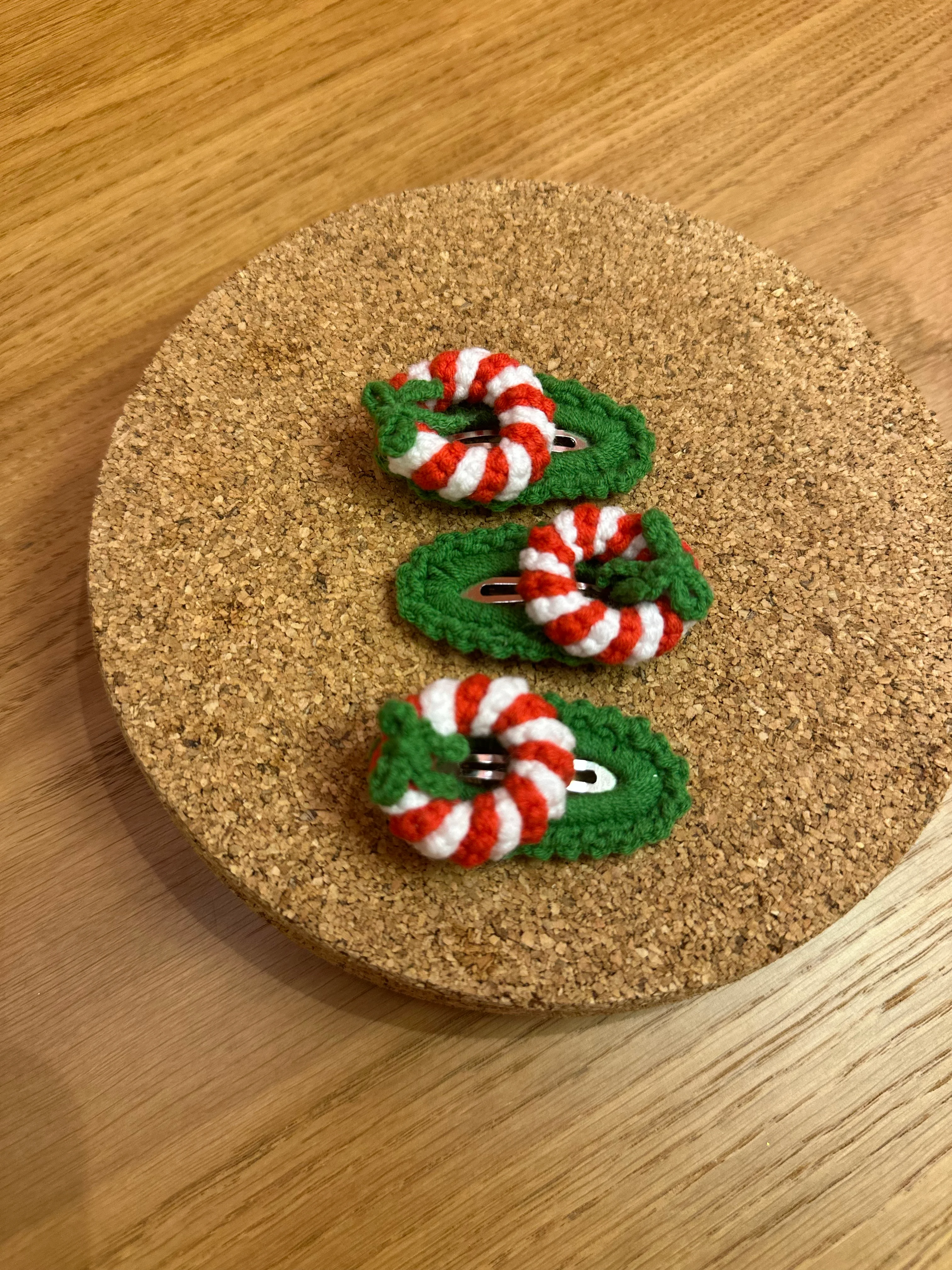 Noel Çelenk Örgü Çıtçıt Toka