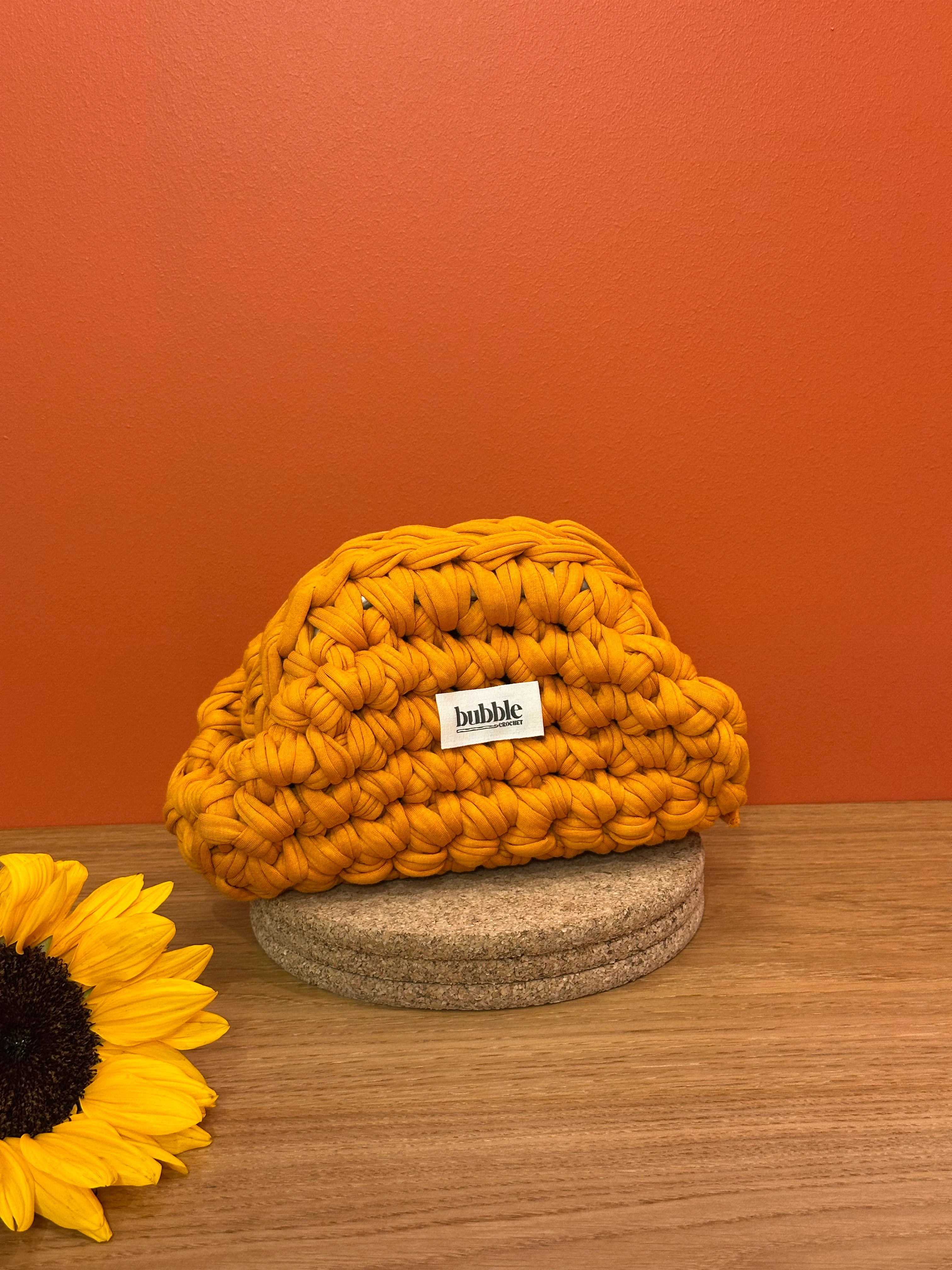 MINI Çift Renkli Makyaj Çantası/Clutch - Turuncu