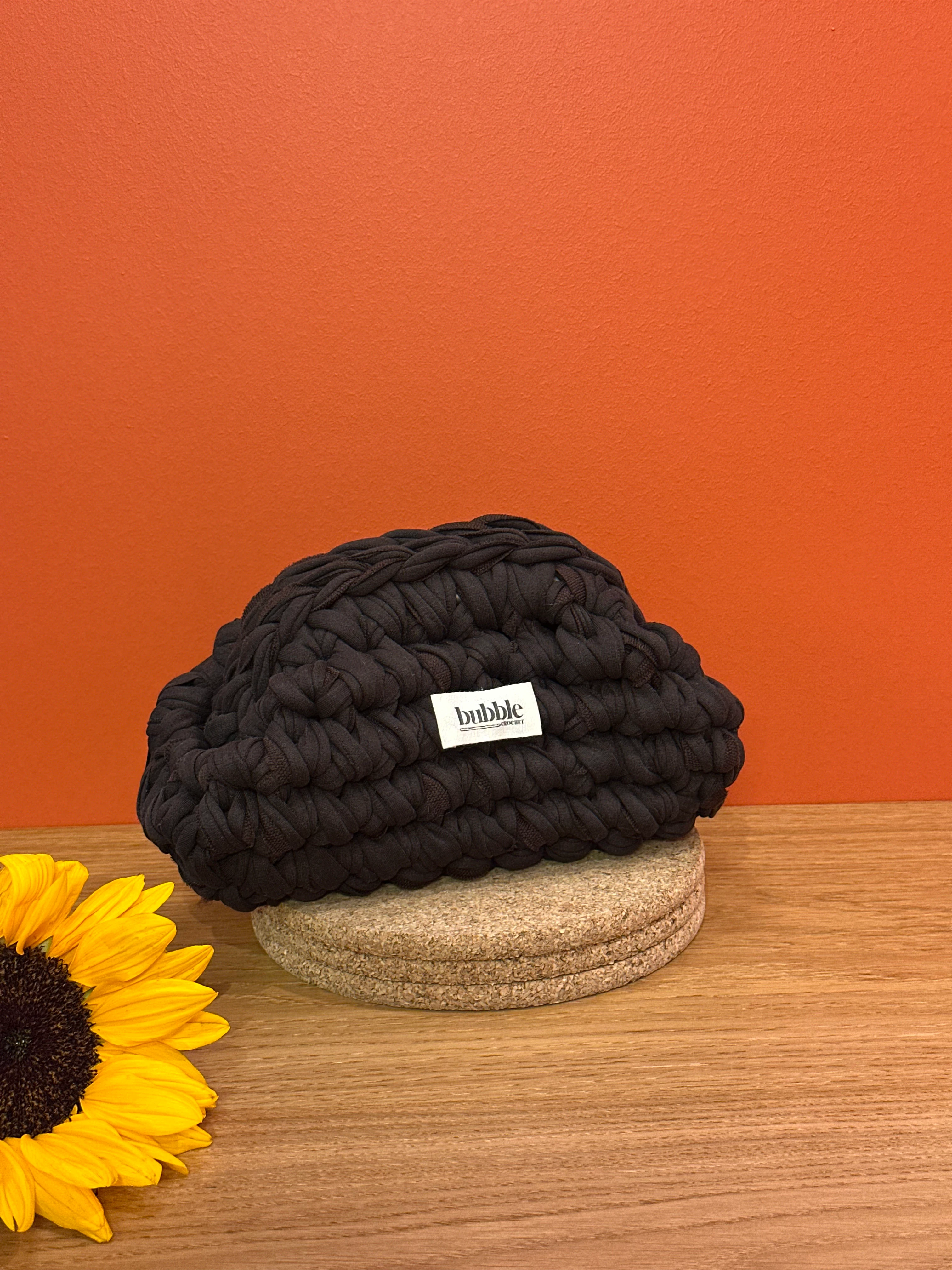 MINI Çift Renkli Makyaj Çantası/Clutch - Acı Kahve