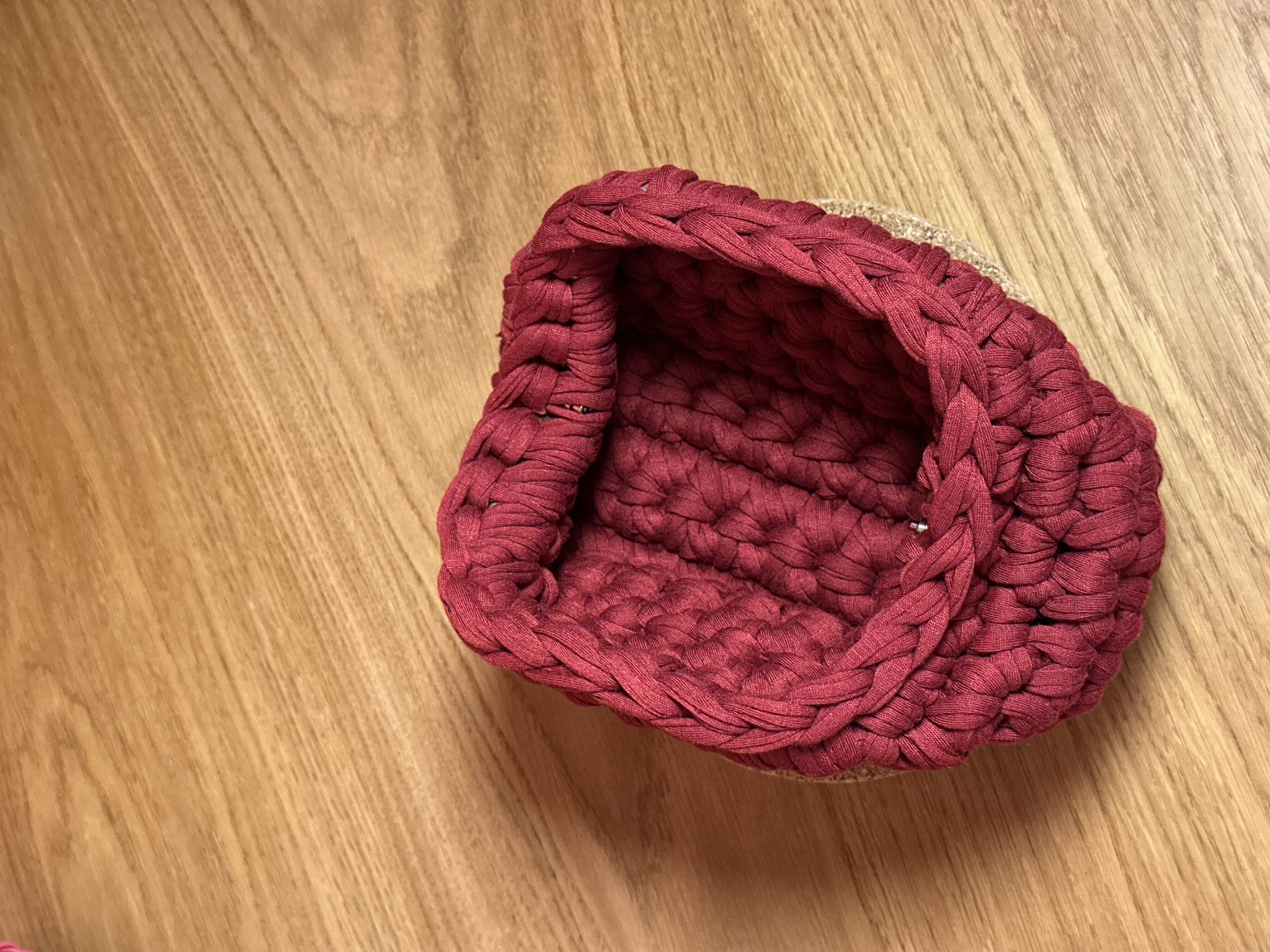 MINI Çift Renkli Makyaj Çantası/Clutch - Bordo