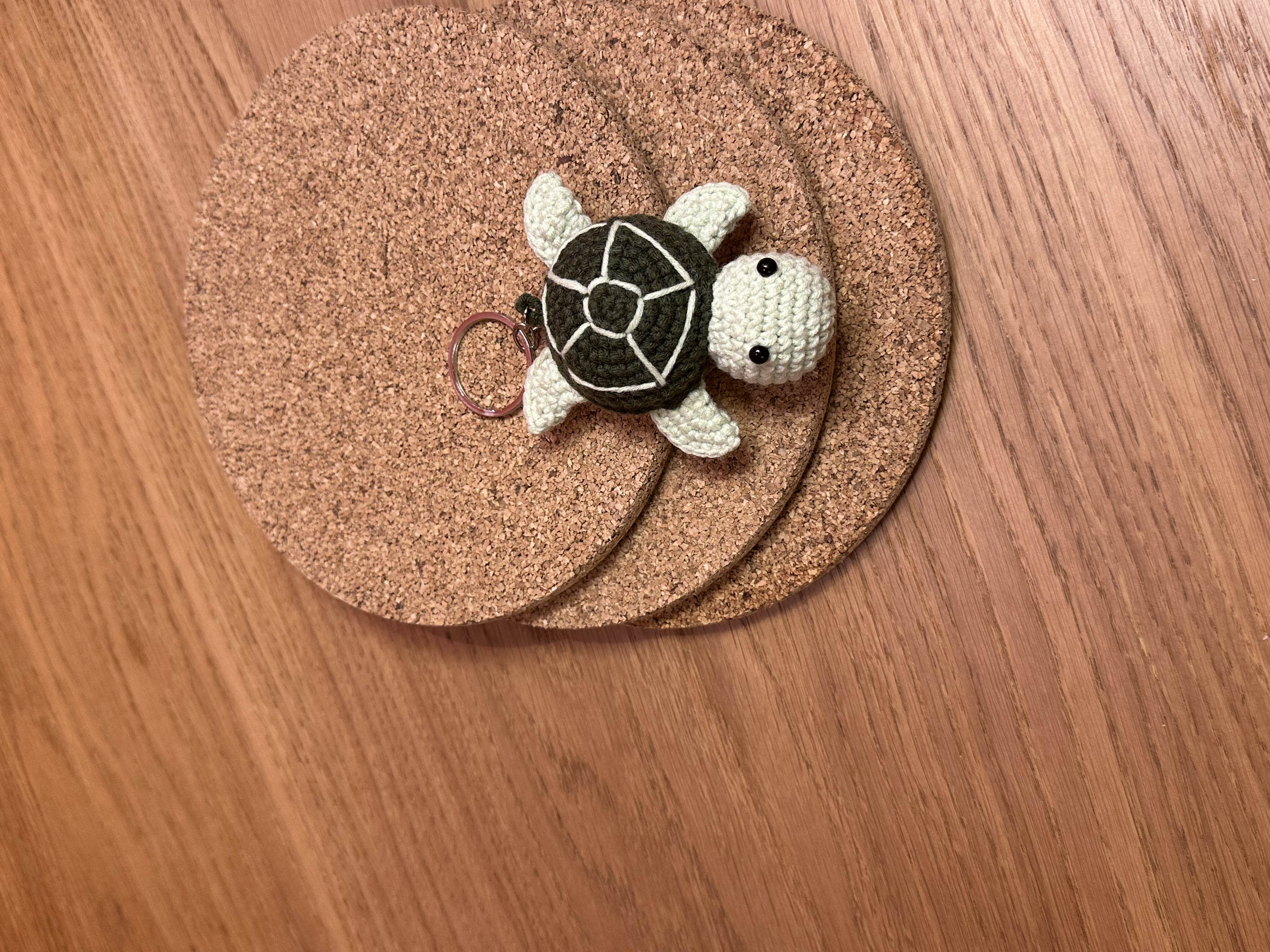 Kaplumbağa El Örgüsü Anahtarlık